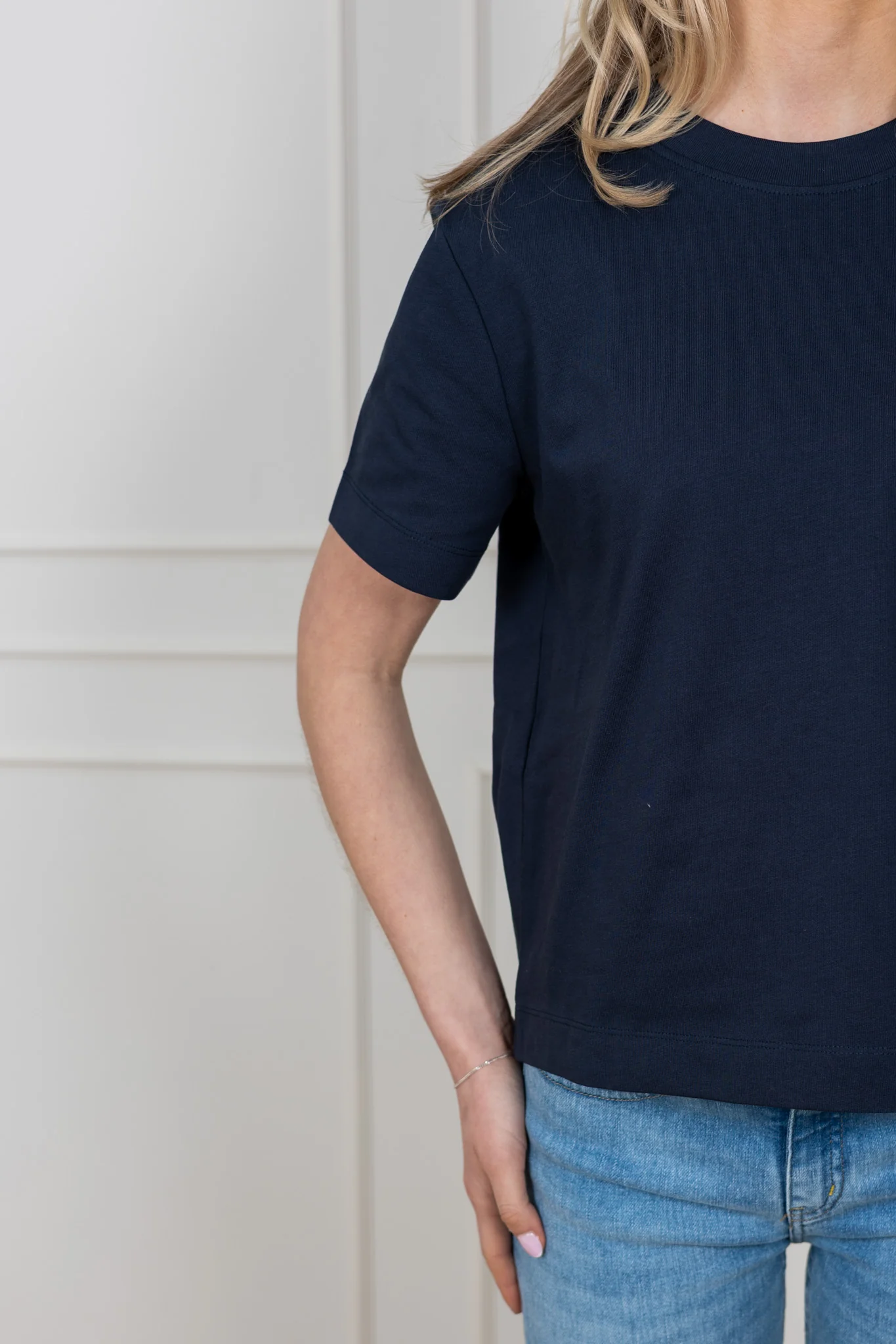 Essential Ss Boxy Tee Dark Sapphire - Image 8