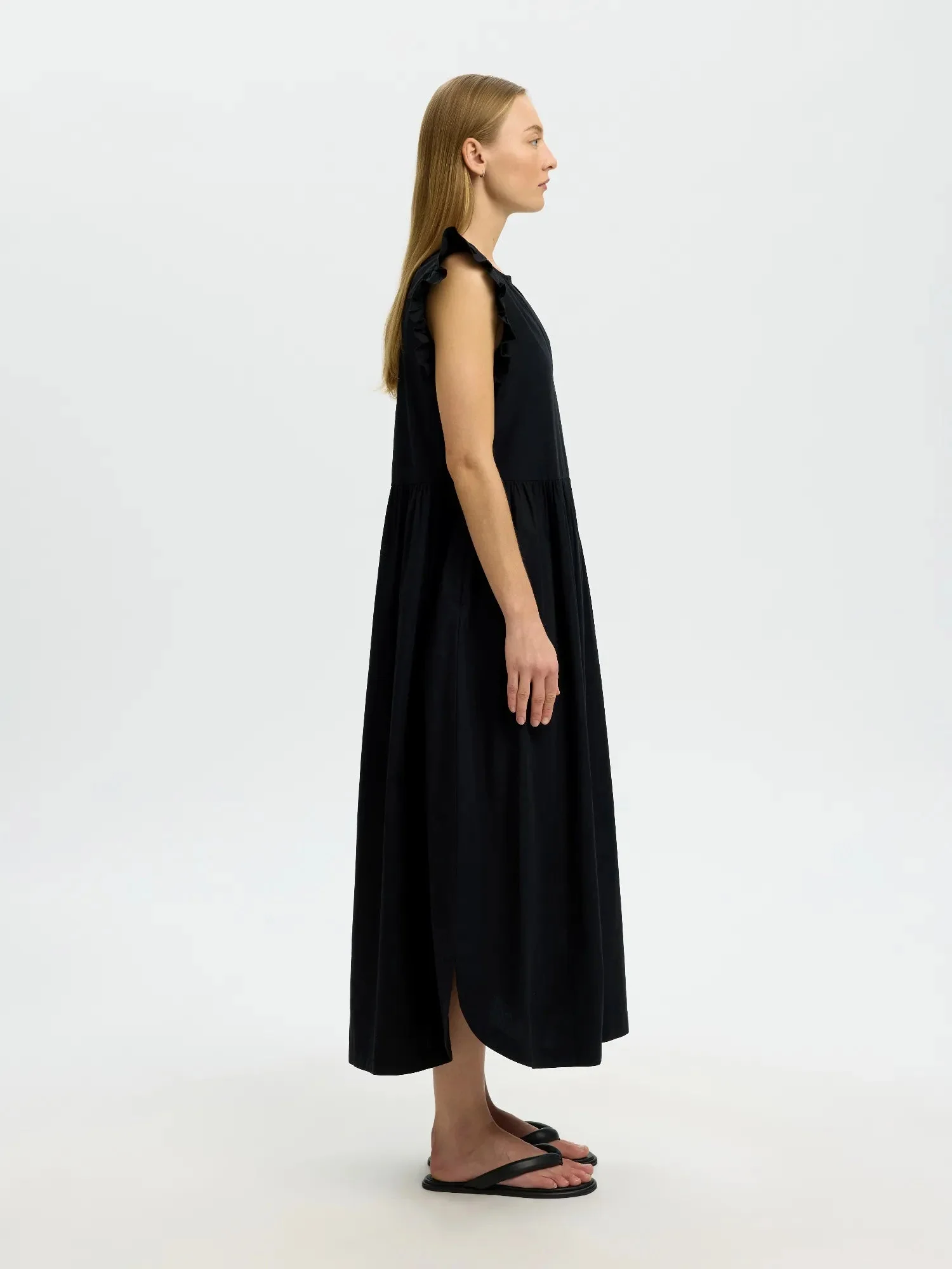 Blair-Ida Regular Sl Long Dress Black - Image 10