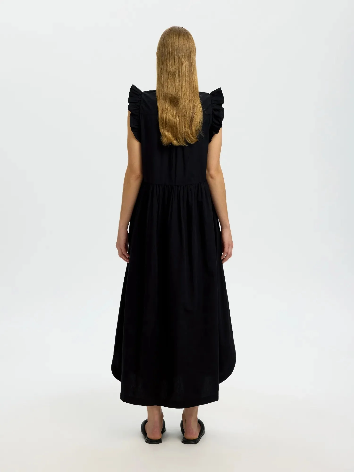 Blair-Ida Regular Sl Long Dress Black - Image 11