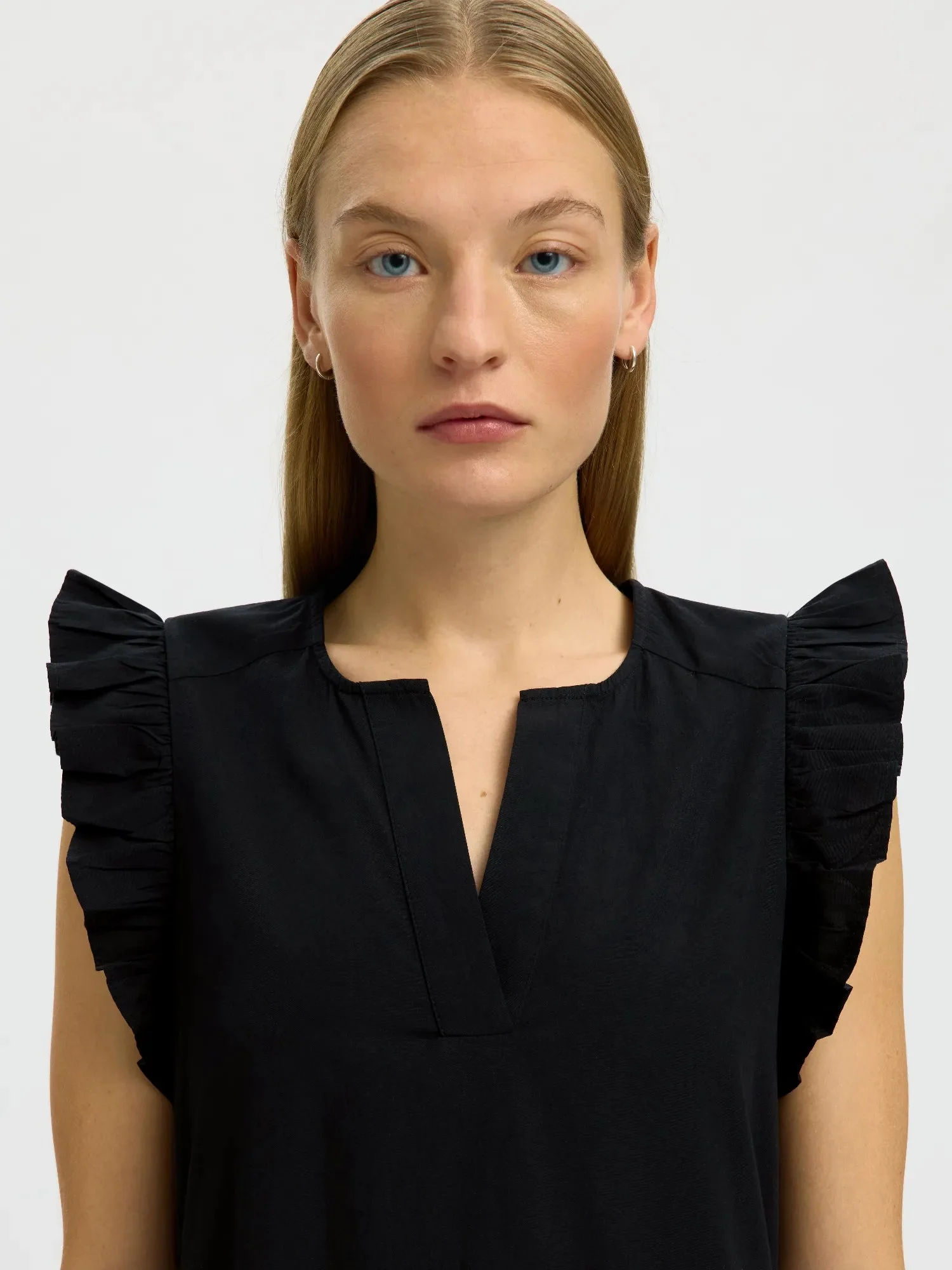 Blair-Ida Regular Sl Long Dress Black - Image 12