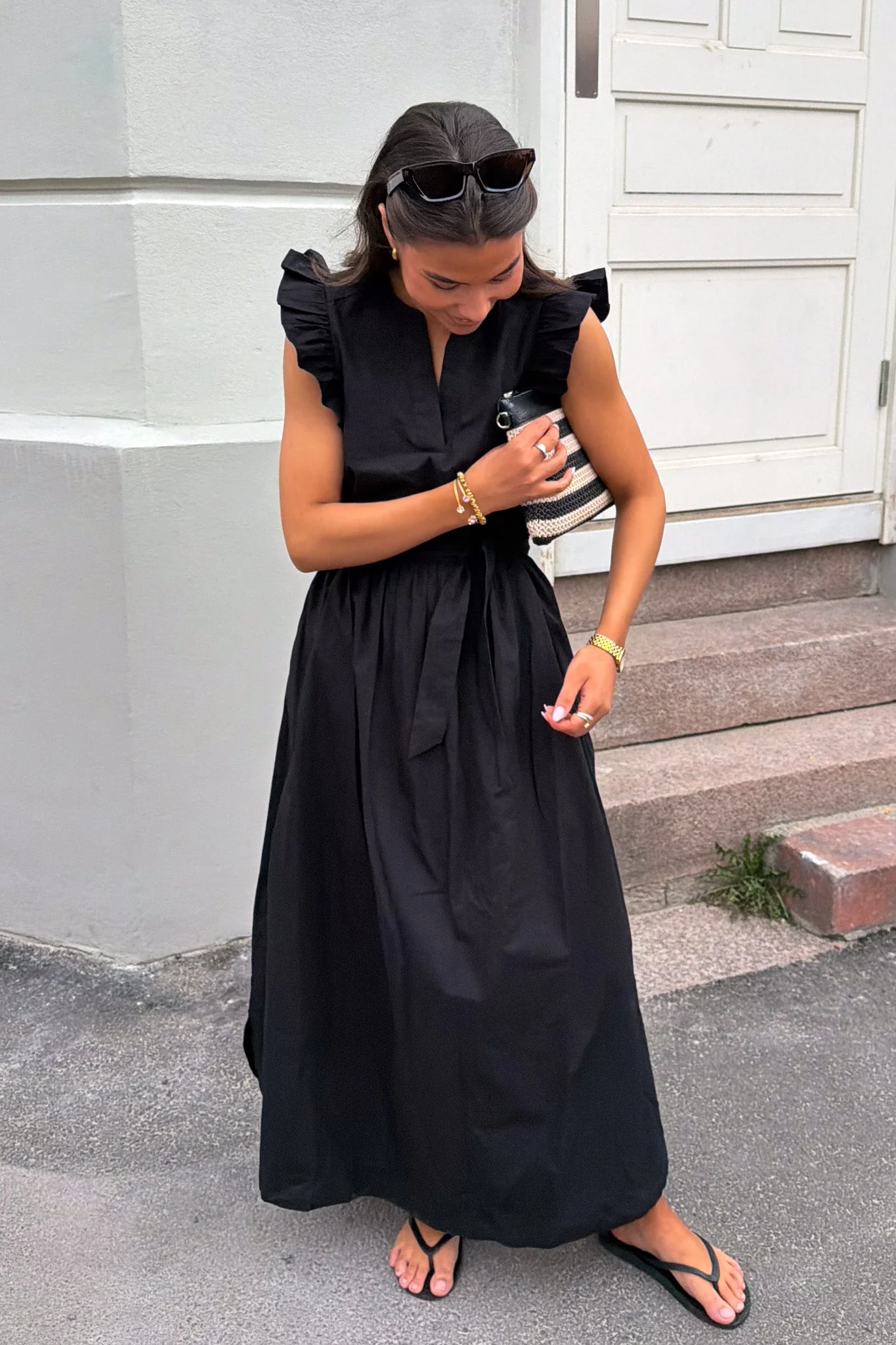 Blair-Ida Regular Sl Long Dress Black - Image 5