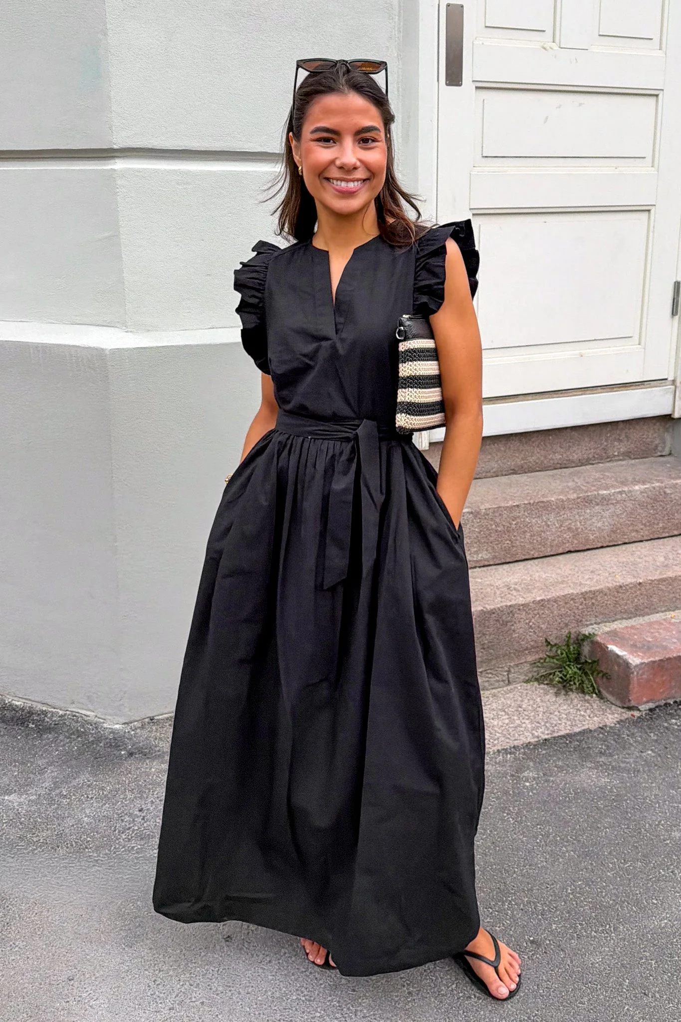 Blair-Ida Regular Sl Long Dress Black - Image 6