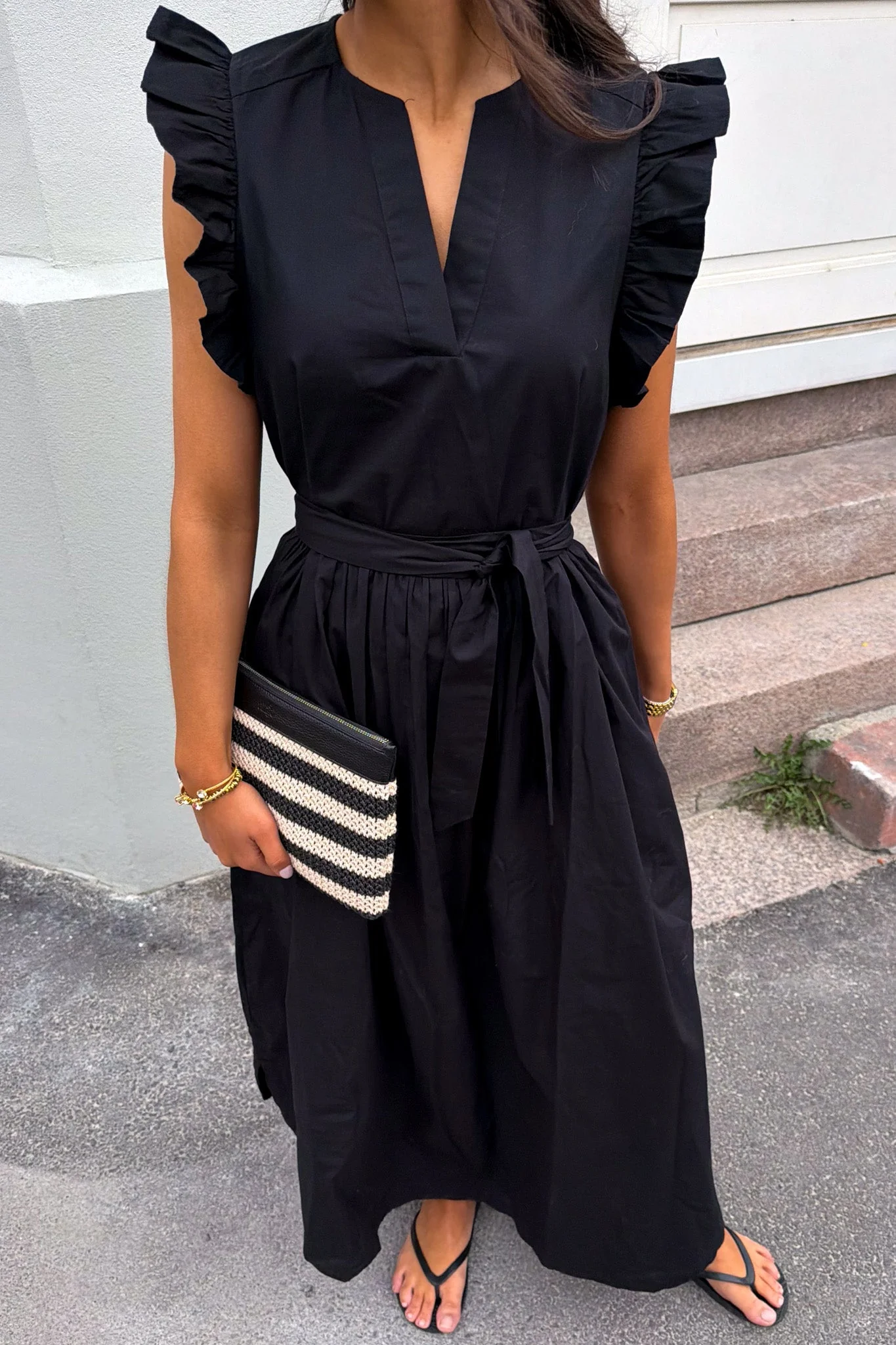 Blair-Ida Regular Sl Long Dress Black - Image 7
