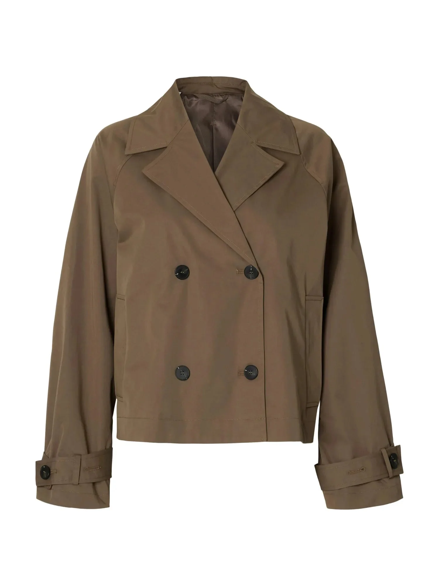 New Cilo Short Trenchcoat Chocolate Chip