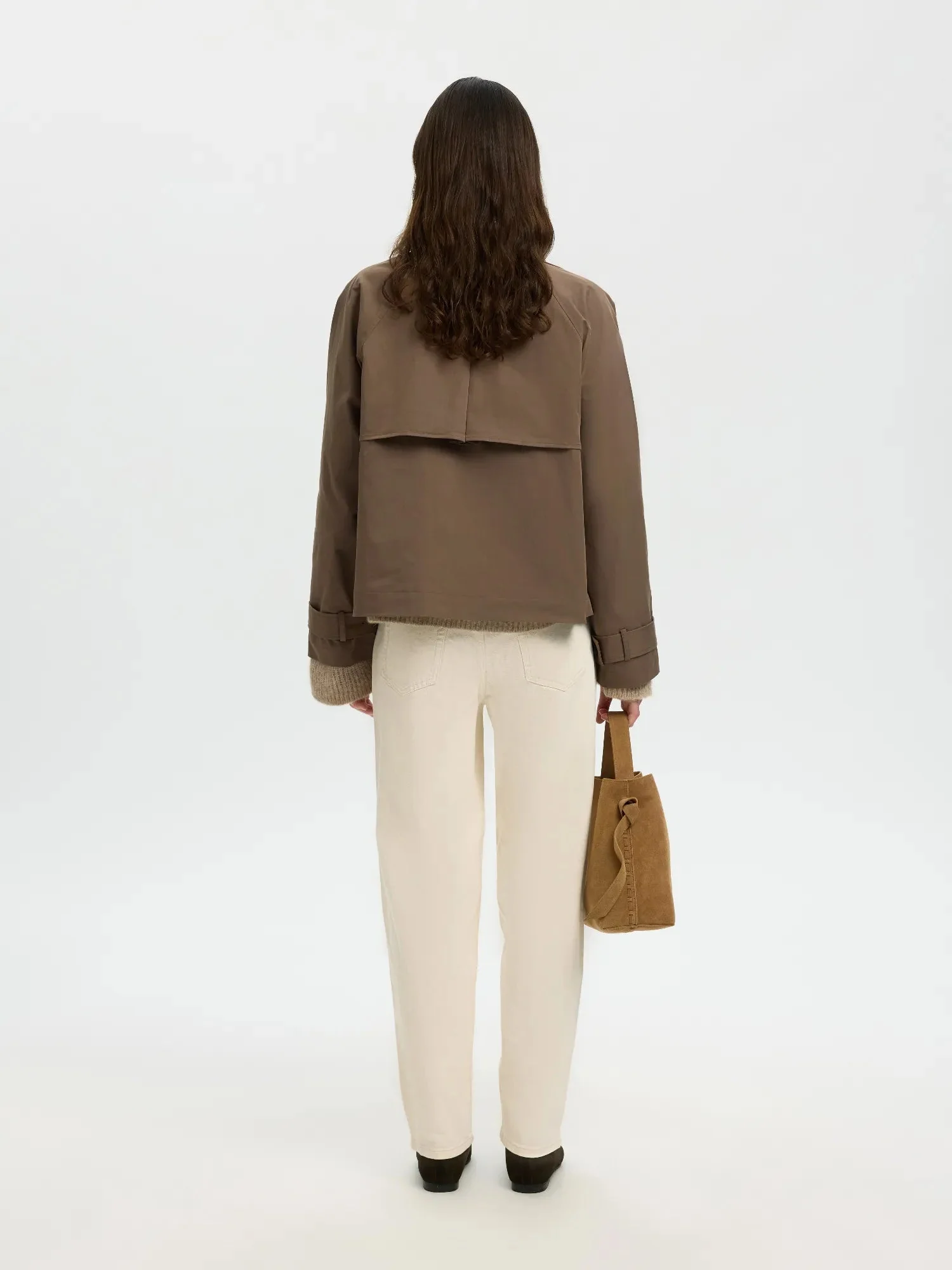 New Cilo Short Trenchcoat Chocolate Chip - Image 7