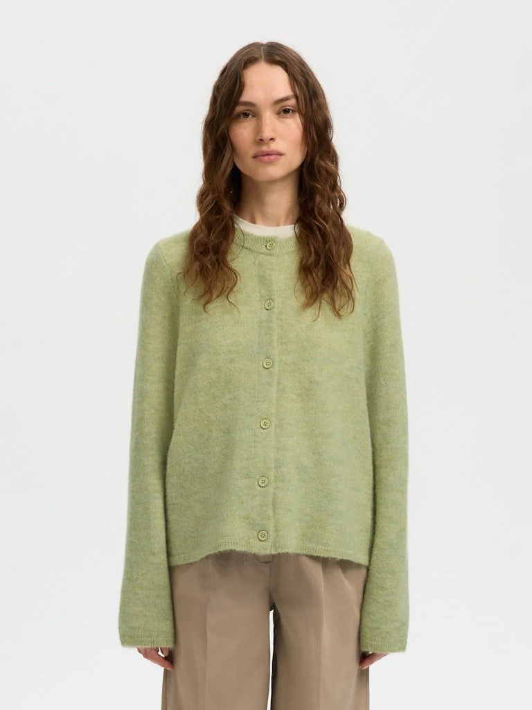 Lulu New Ls Knit Cardigan Lint Melange - Image 7