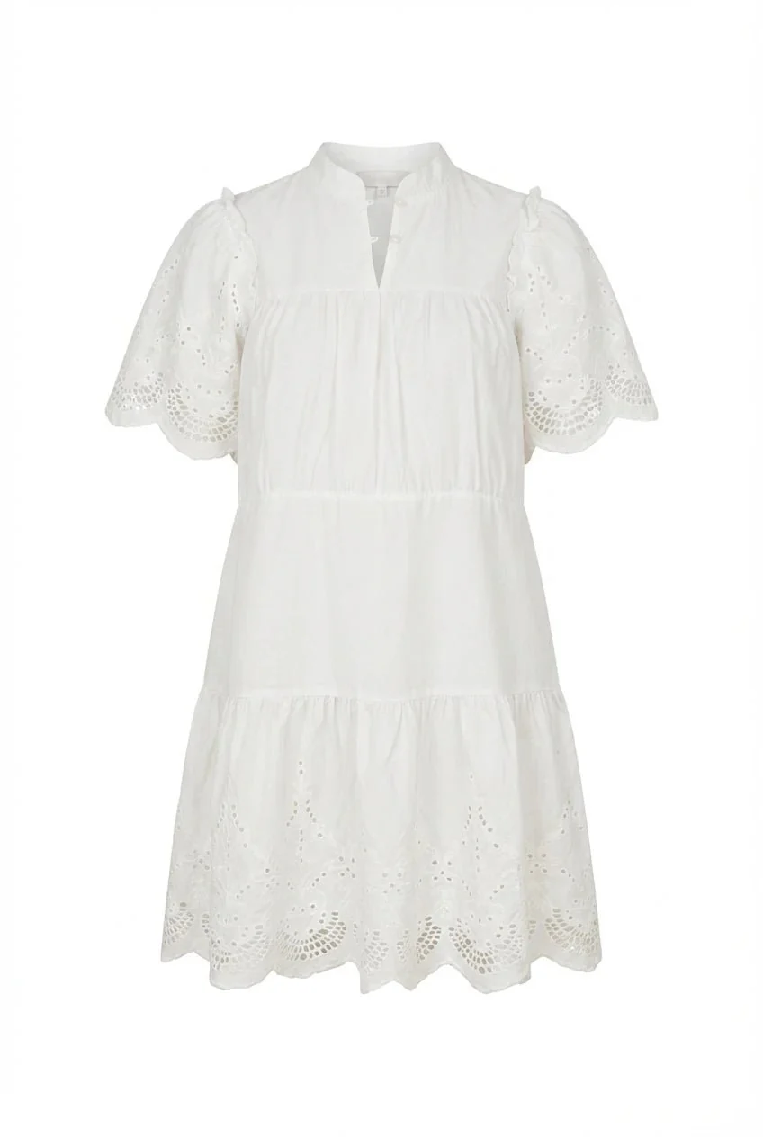 Solveig Dress White Embroidery - Image 2