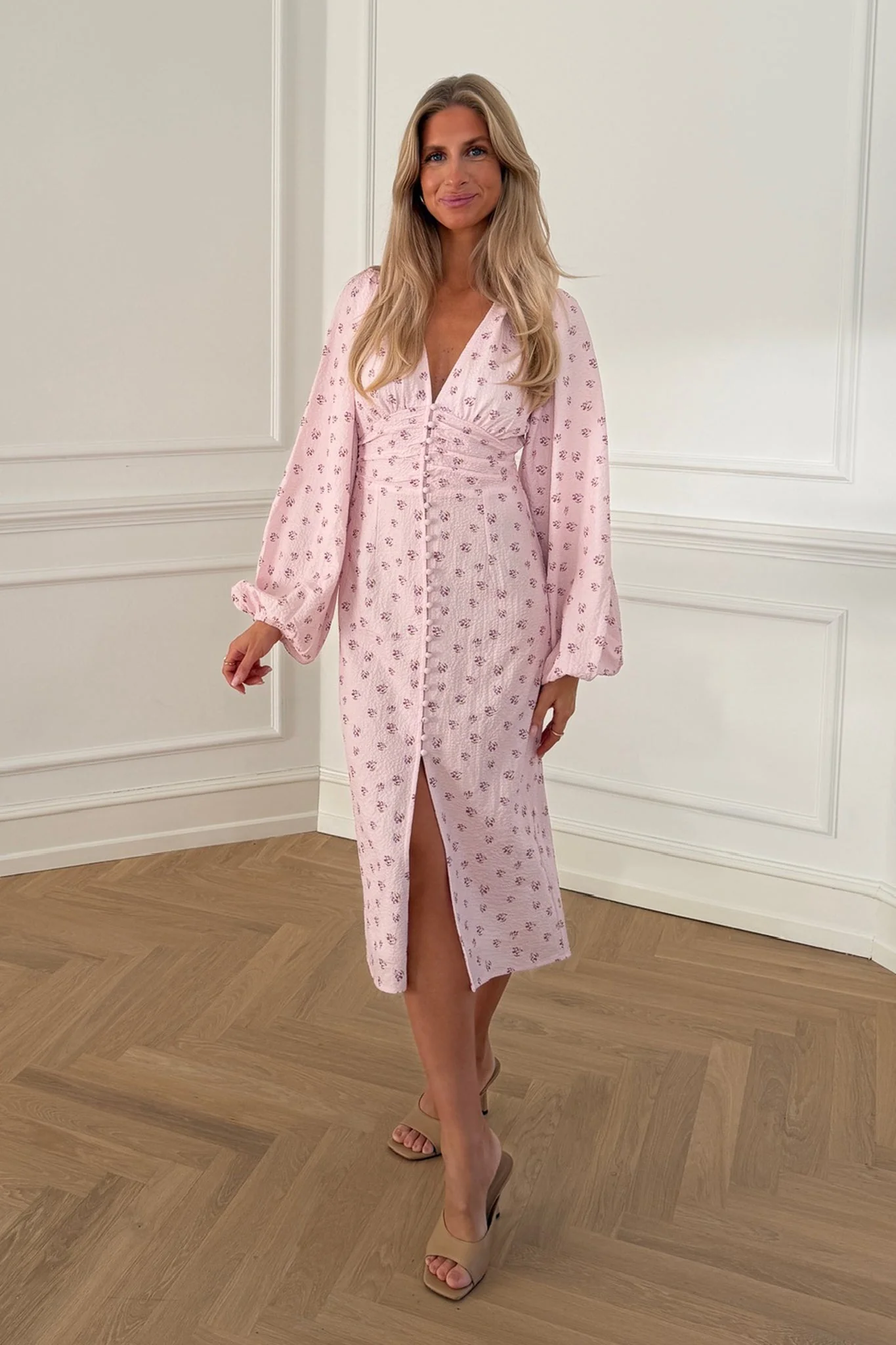 Ada Long Dress Pink - Image 3