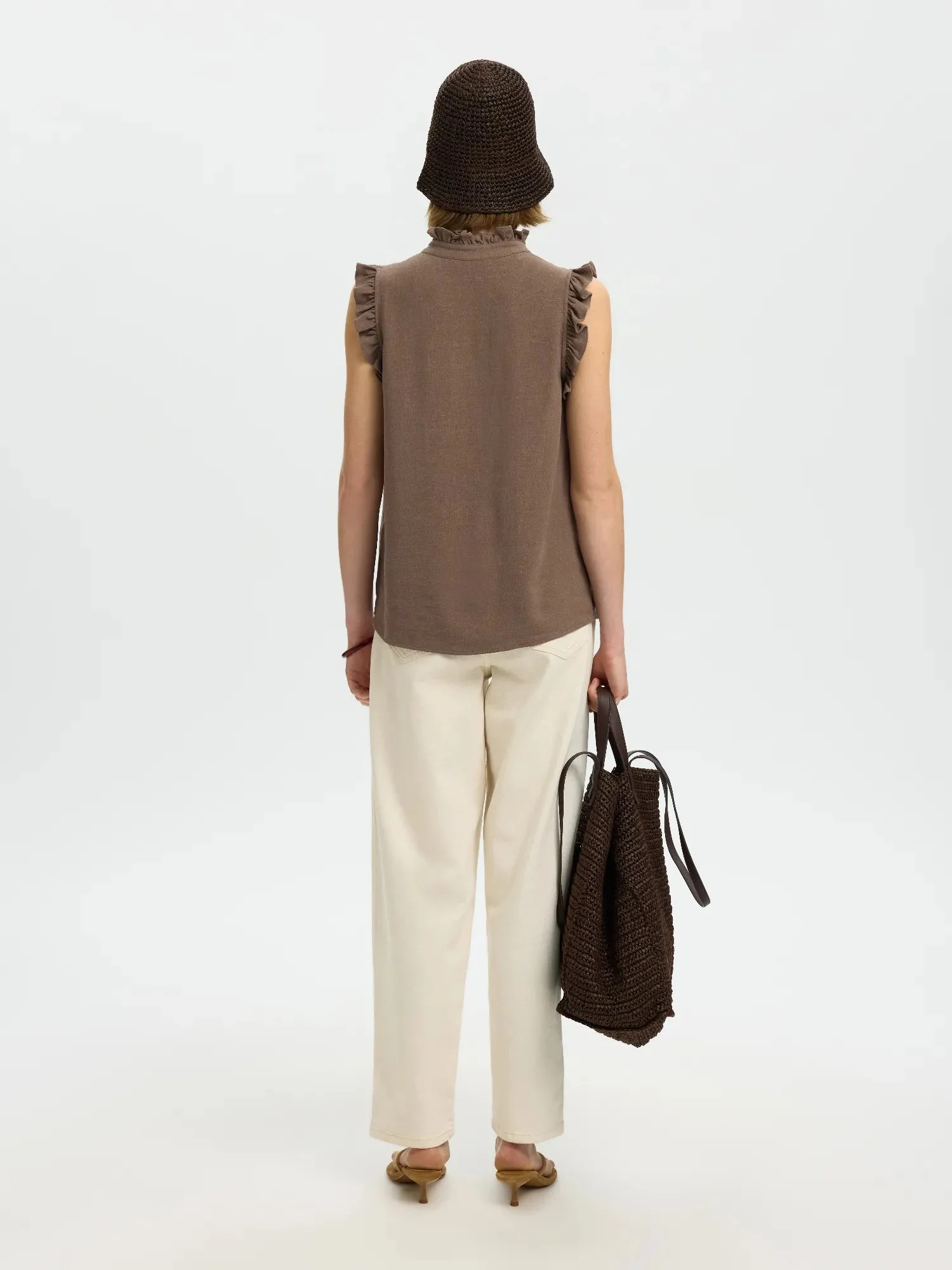 Viva Sl Sun Ruffle Top Chocolate Chip - Image 11