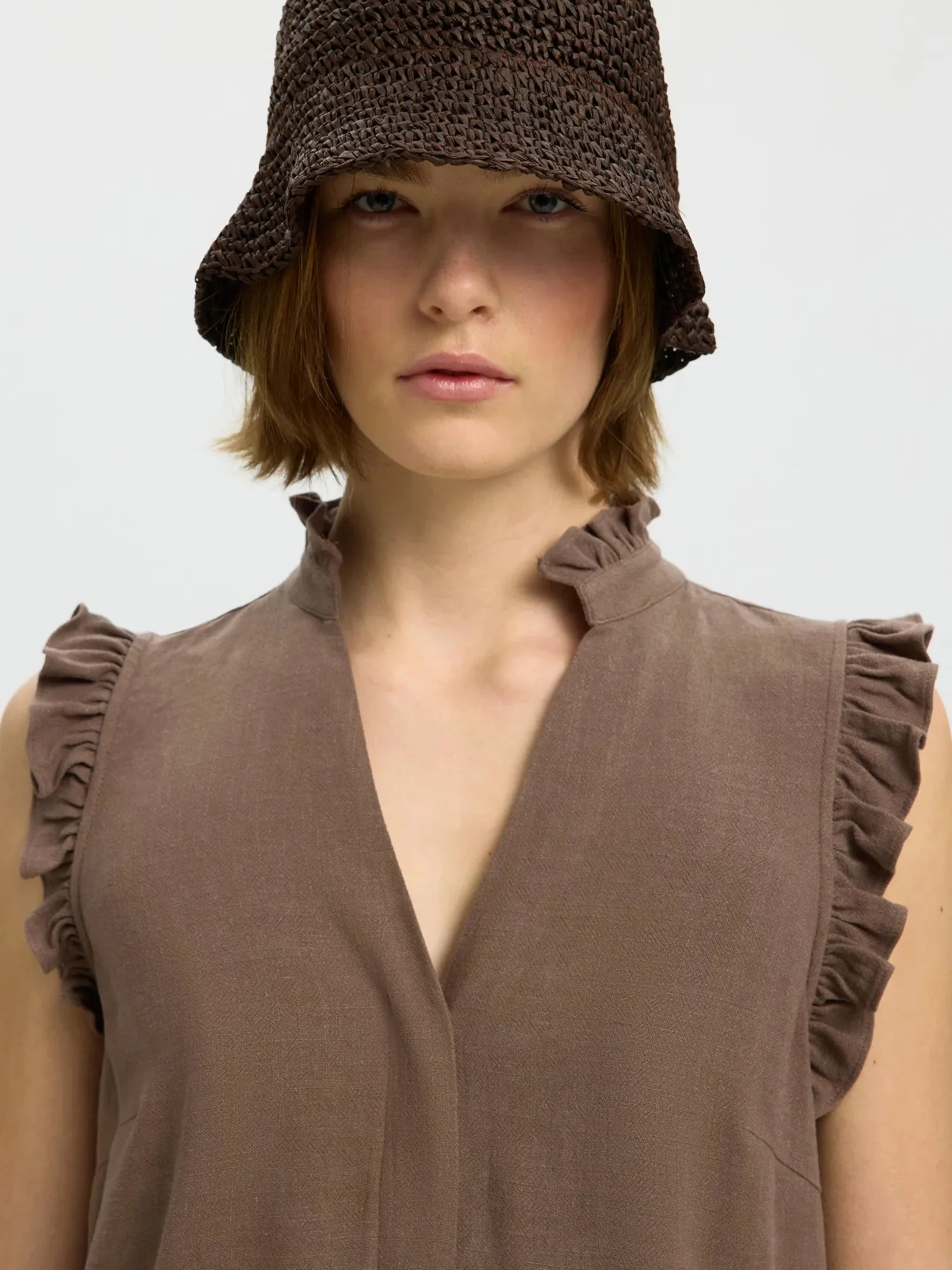 Viva Sl Sun Ruffle Top Chocolate Chip - Image 12