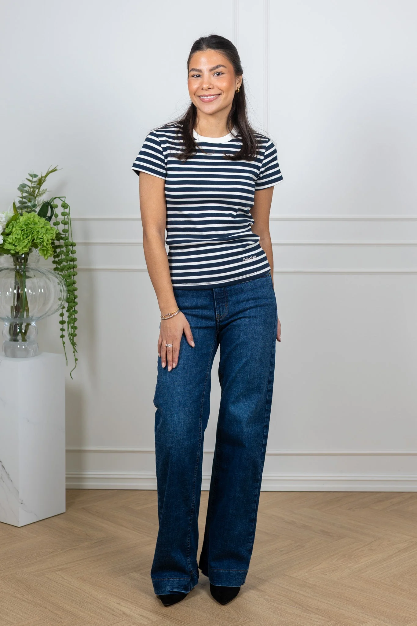Milly Ss Tee Dark Sapphire Egret - Image 4