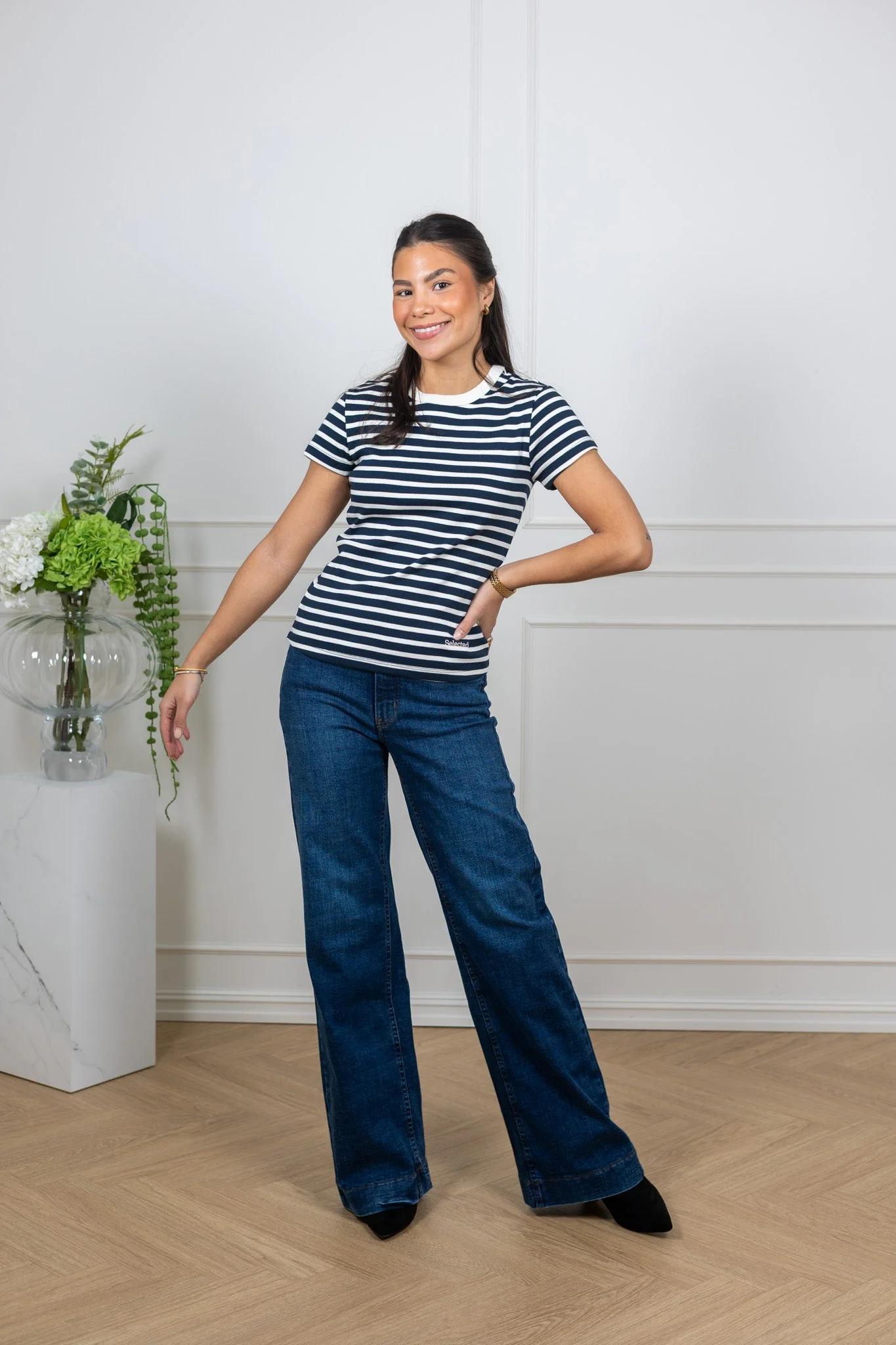 Milly Ss Tee Dark Sapphire Egret - Image 5