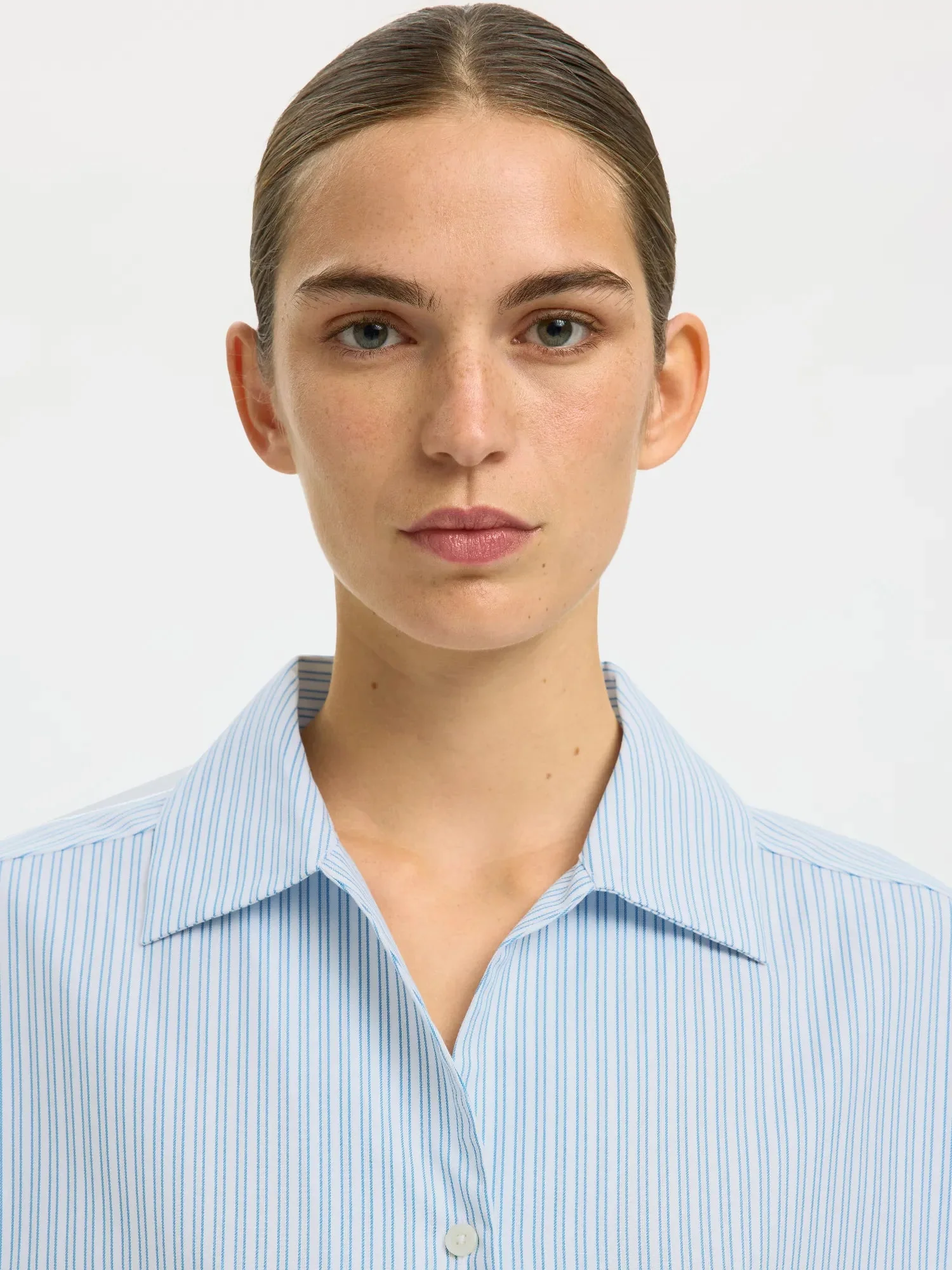 Ester Oversize 3/4 Shirt Malibu Blue Stripe - Image 12
