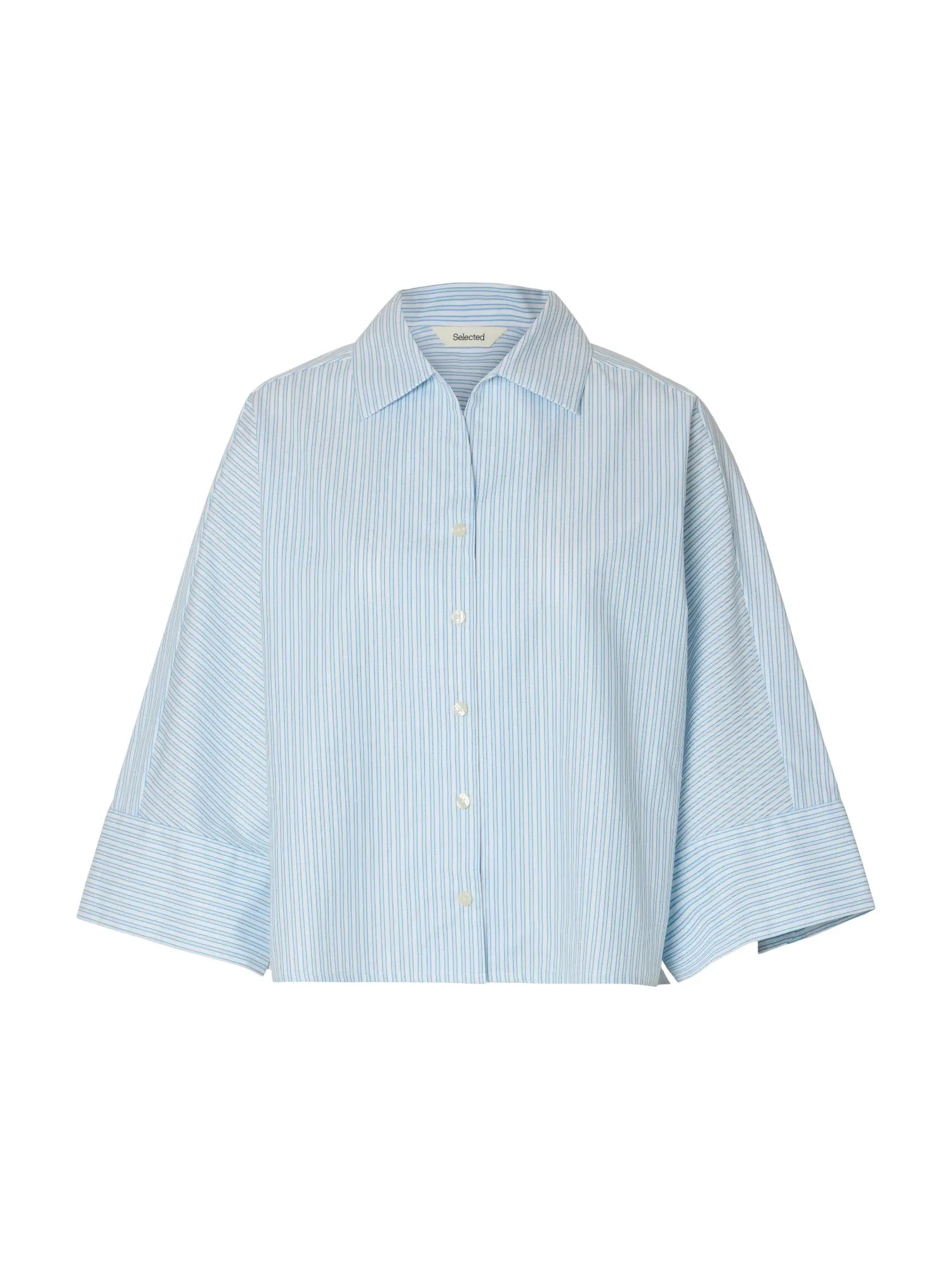 Ester Oversize 3/4 Shirt Malibu Blue Stripe - Image 2