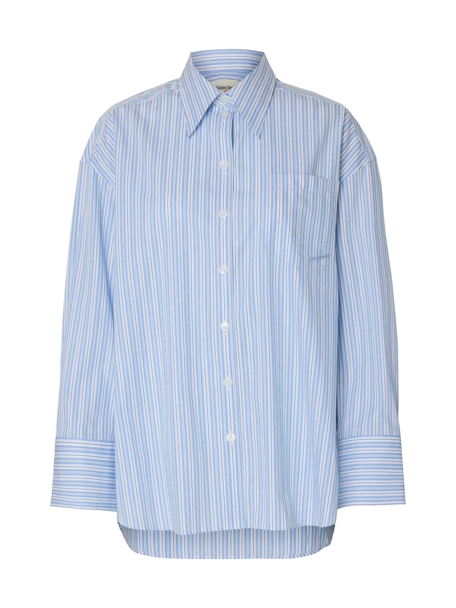 Hotel Amour Oversize Ls Shirt Light Blue Multi - Image 2