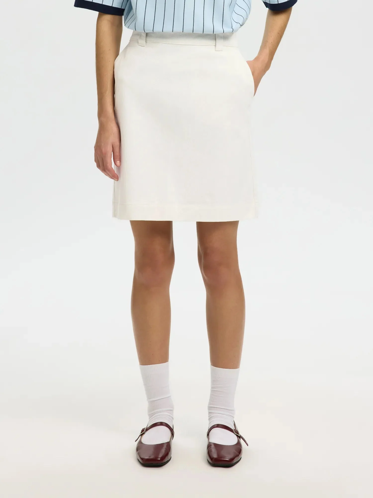 Hotel Amour Mw Midi Skirt Egret - Image 10