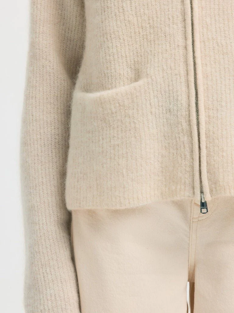 Sia Ras Ls Knit Short Cardigan Birch - Image 10