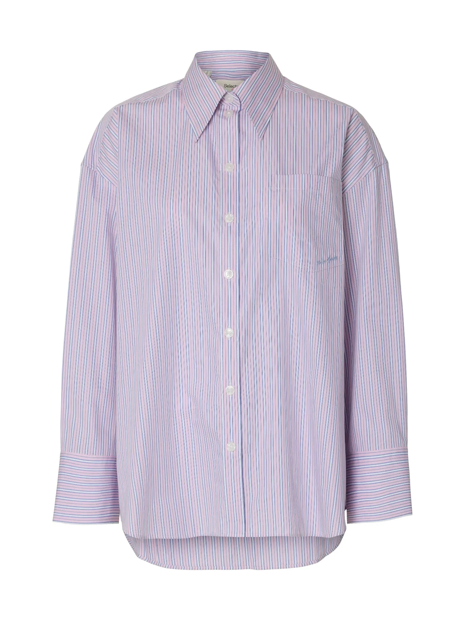 Hotel Amour Oversize Ls  Shirt Fresh Pink Blue And White - Image 2