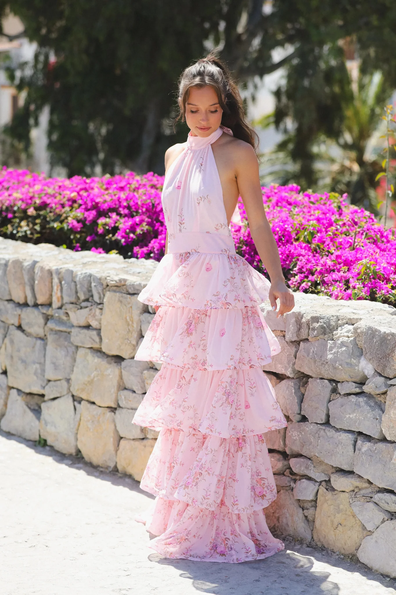 Angeline Maxi Dress Blush Bloom - Image 3