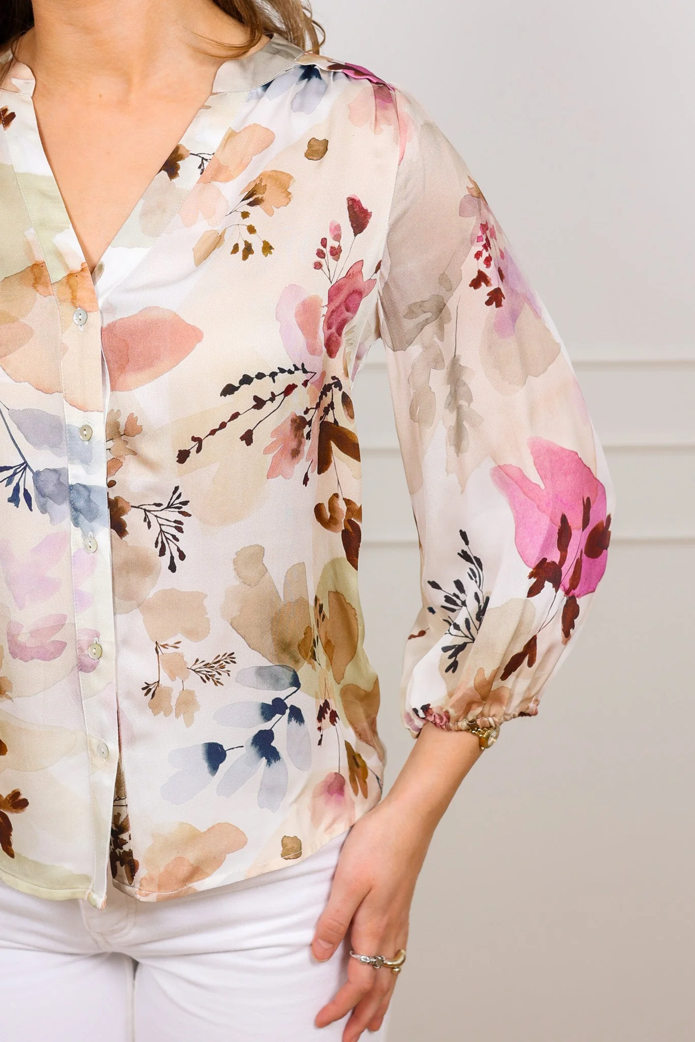 Rouge Femina Blouse Multi Blush - Image 6