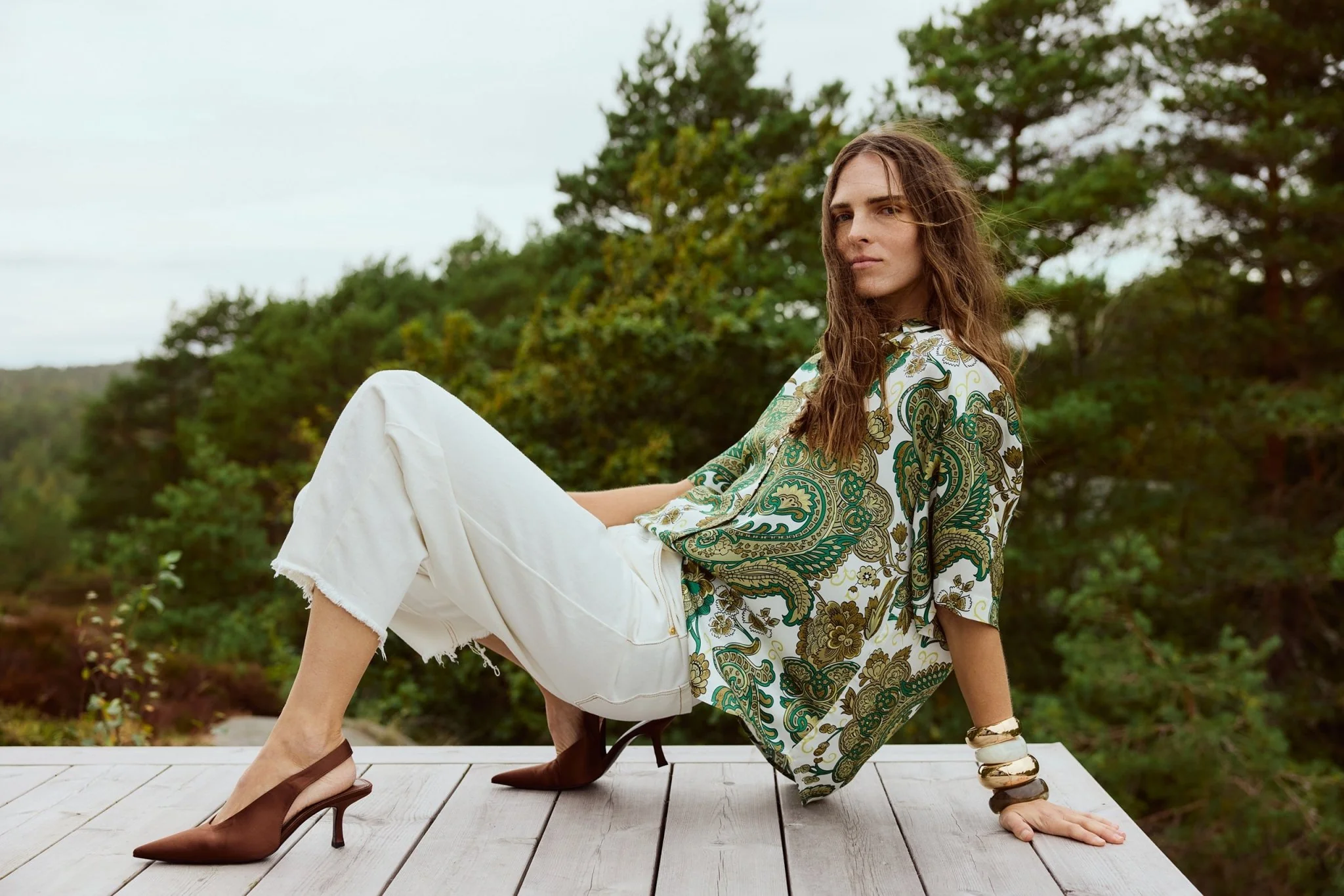 Santorini Maxi Shirt Green - Image 5