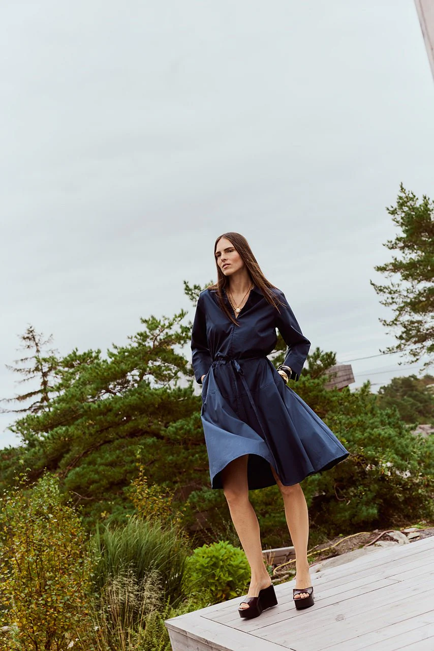 Doria Dress Navy - Image 7