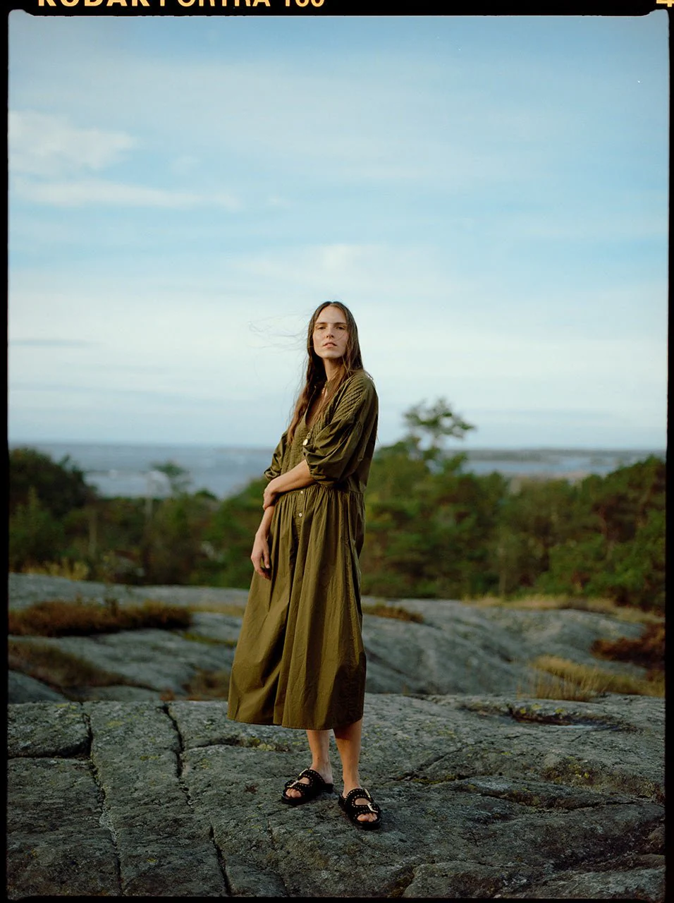 Christine Dress Khaki - Image 5