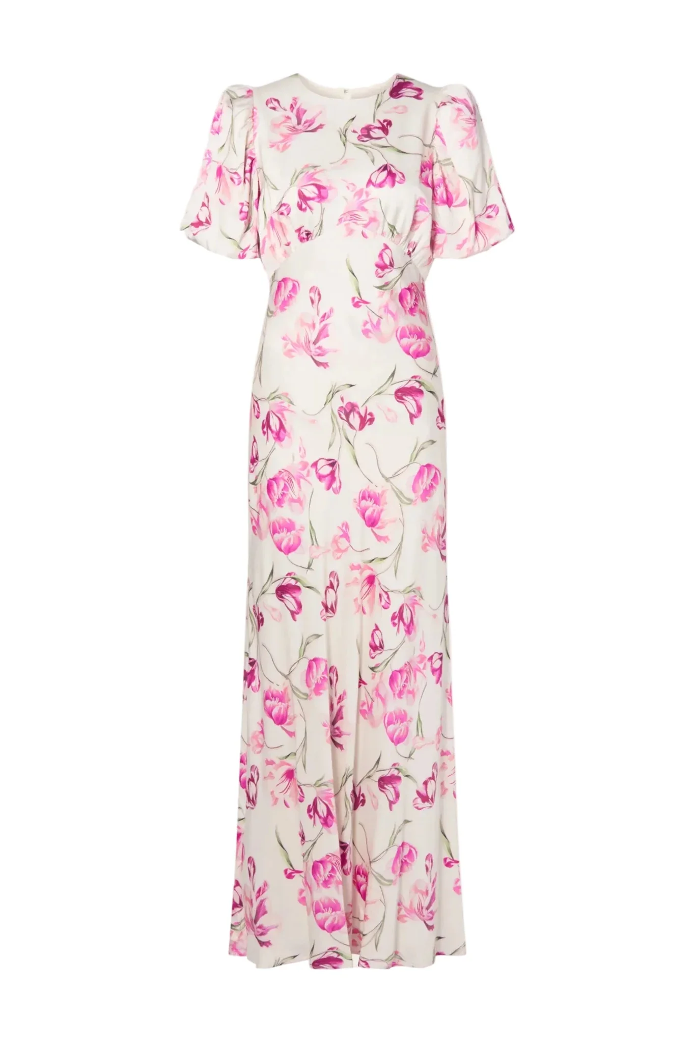 Freja Pouf Sleeve Maxi Dress Tulip Pink - Image 2