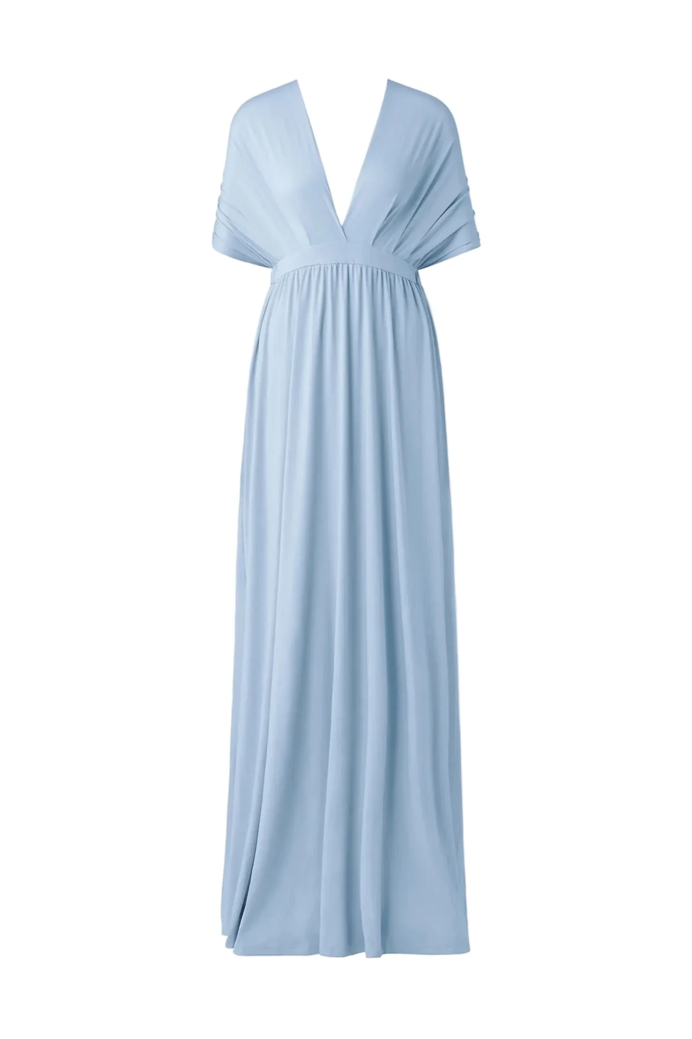 Lola Wrap Dress Dusty Blue - Image 2