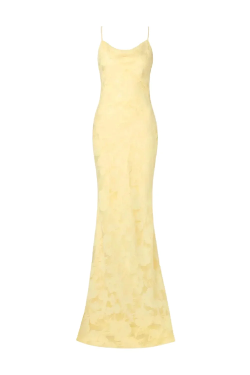Sorelle Lace Slip Maxi Dress Light Lemon - Image 2