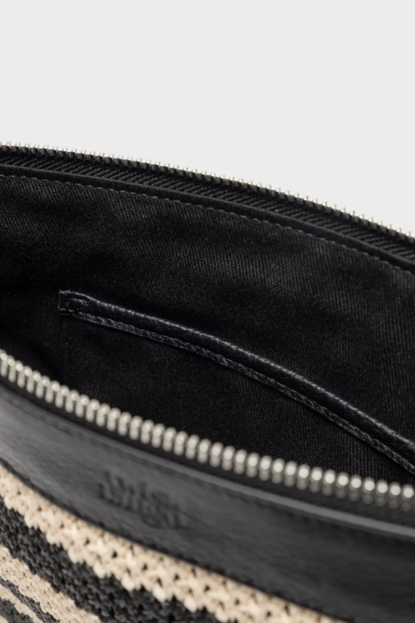 Allie Clutch Black Beige Stripe - Image 4