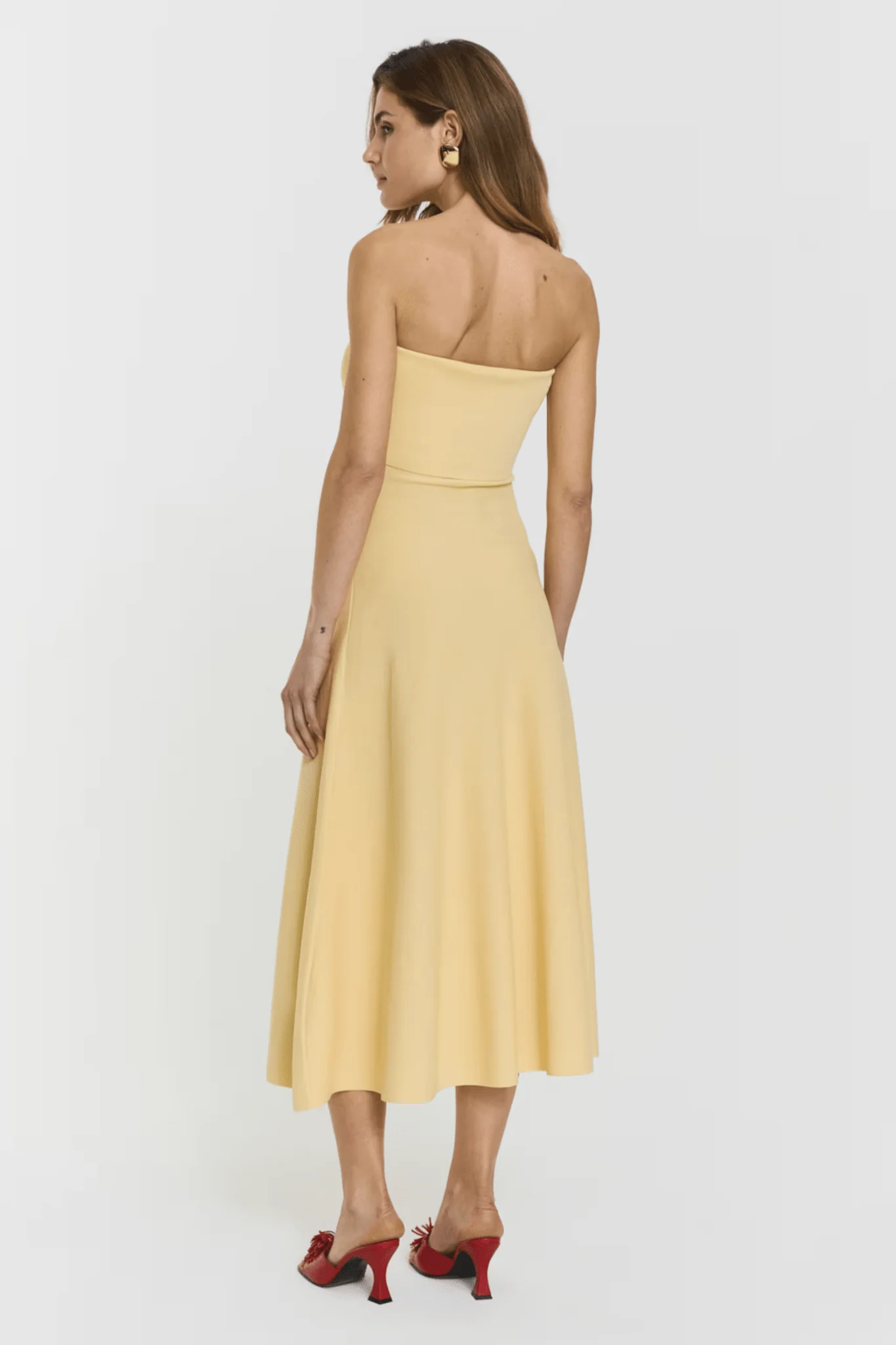 Clementina Midi Dress Butter Yellow - Image 8