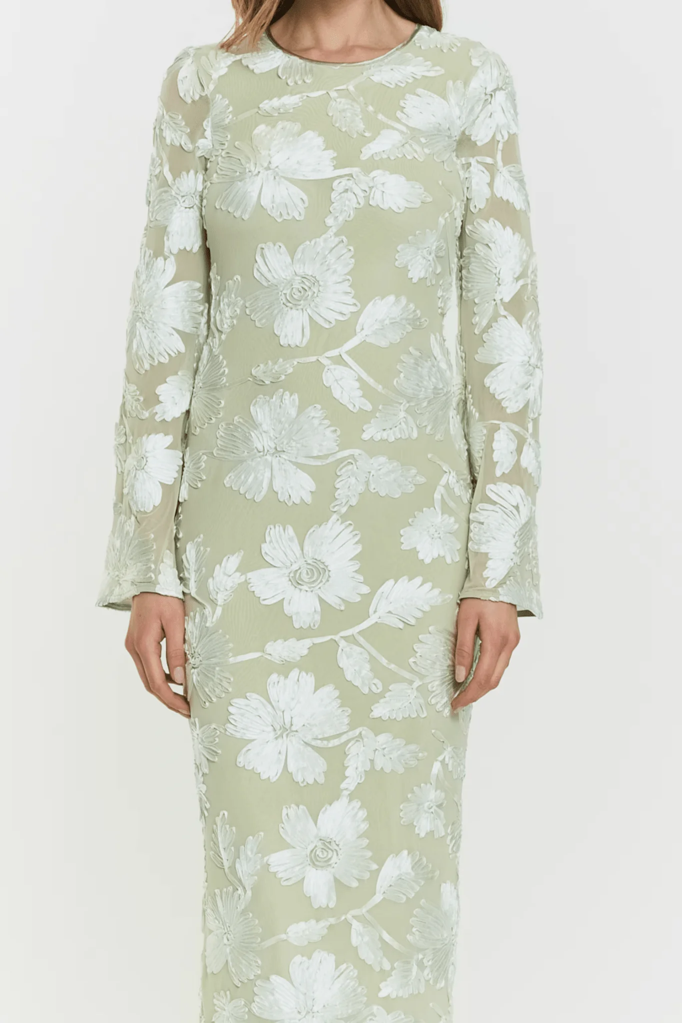 Frances Dress Pale Green - Image 3