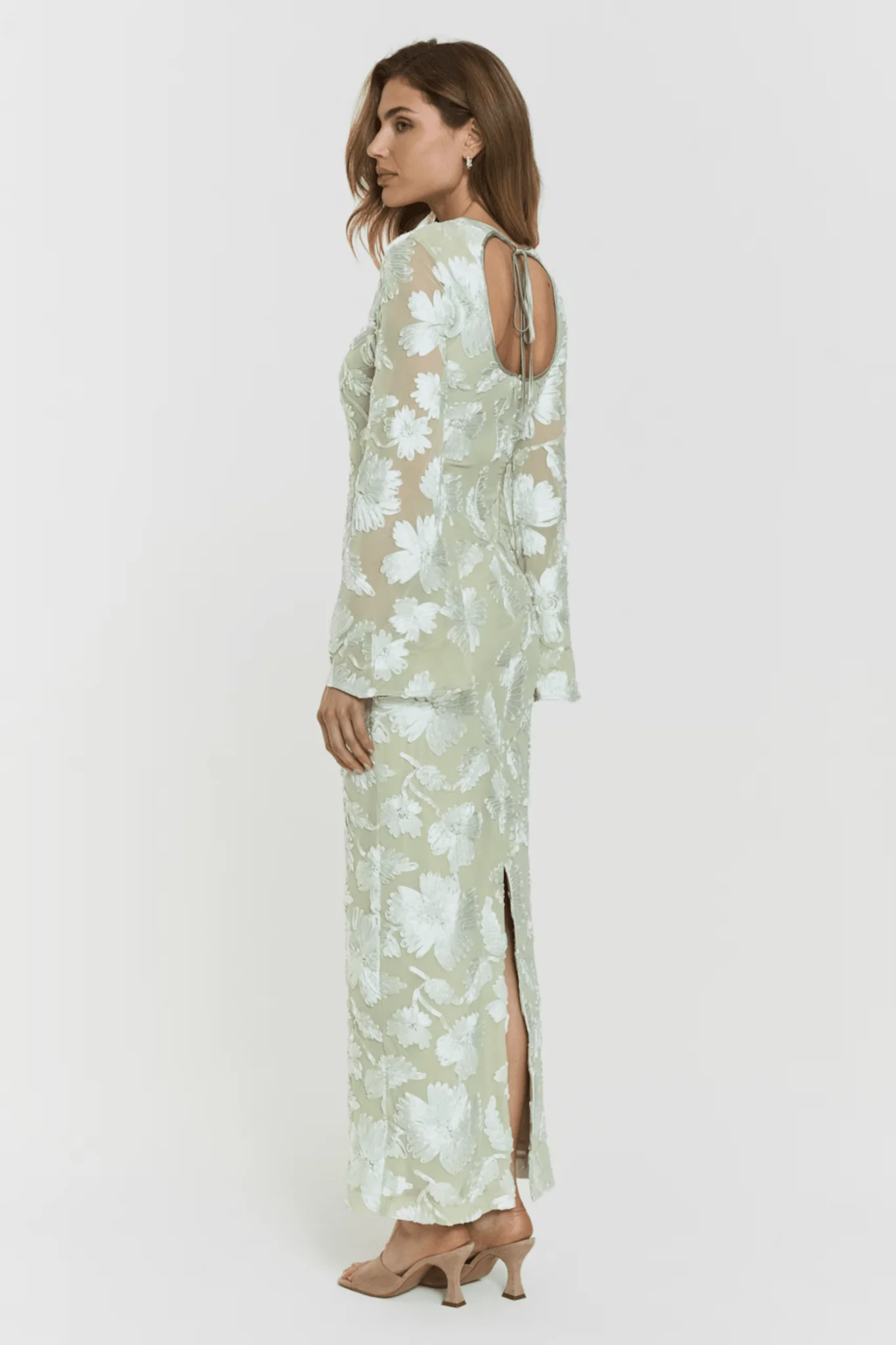 Frances Dress Pale Green - Image 4