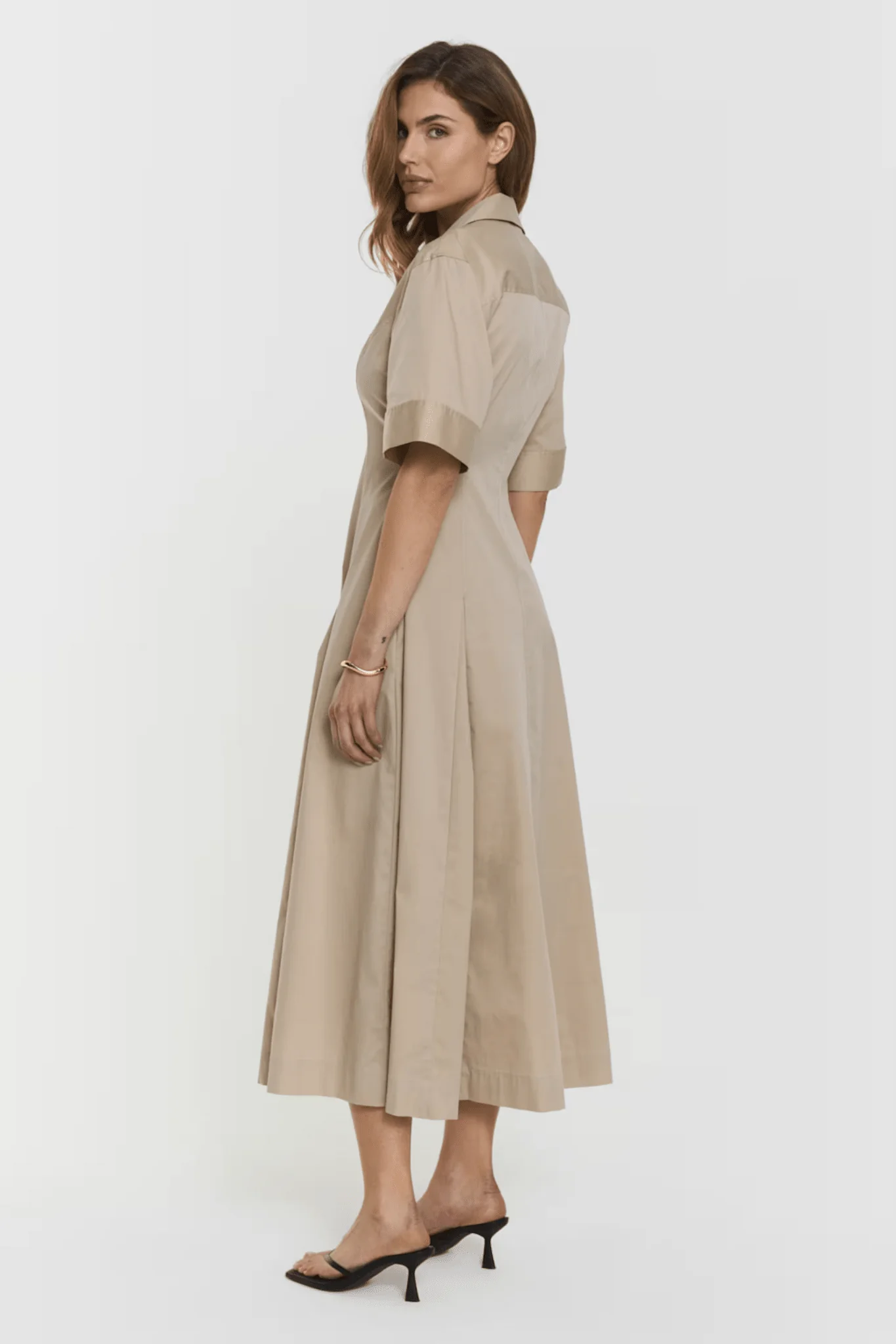 Lou Dress Beige - Image 4