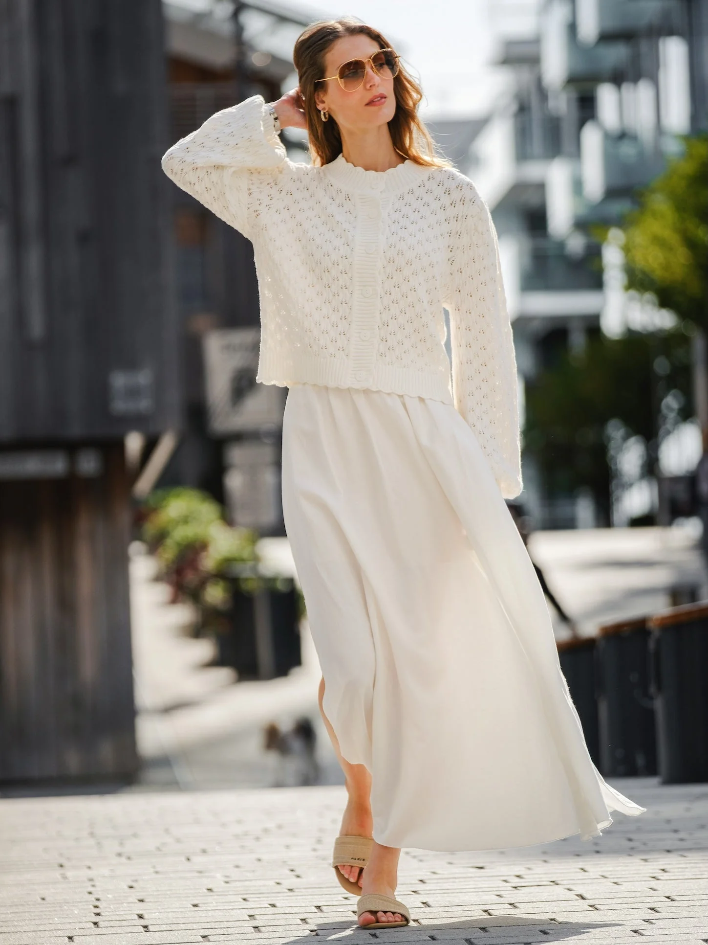 Lucille Skirt White