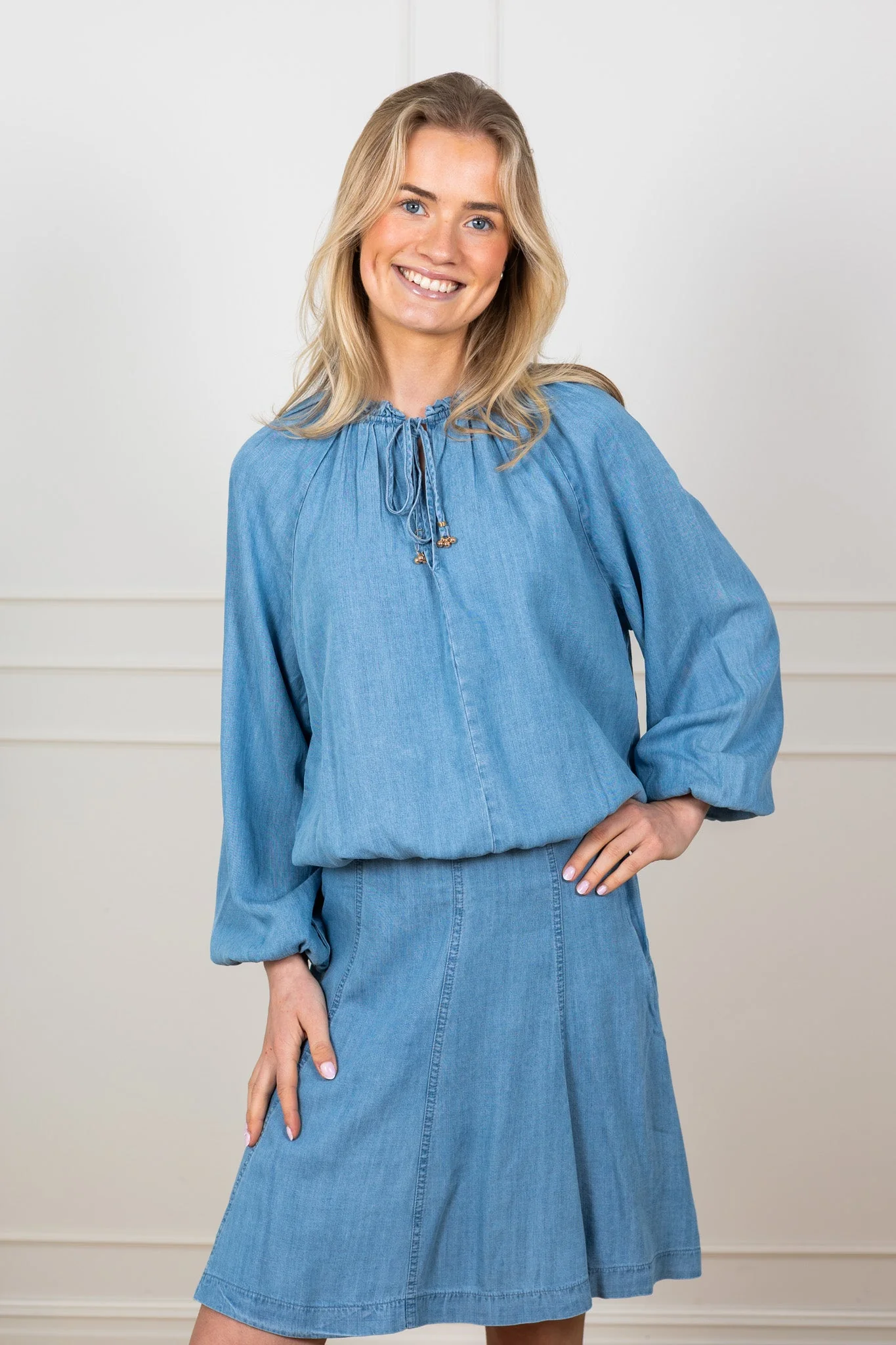 Hope Blouse Navy - Image 3