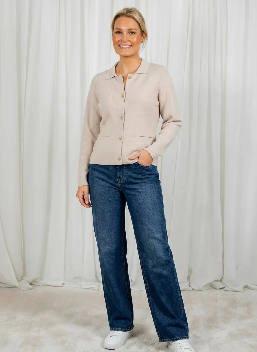 Onassis Cardigan Sand - Image 2