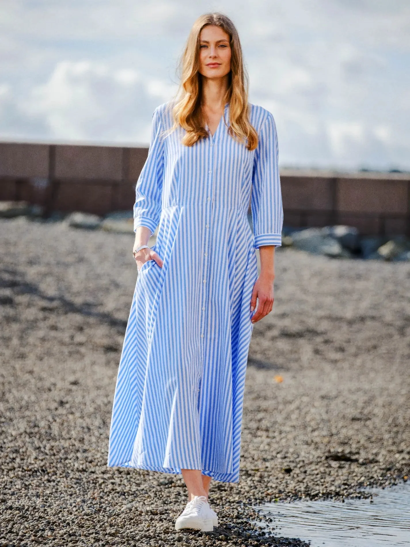 Isabelle Dress Blue - Image 7