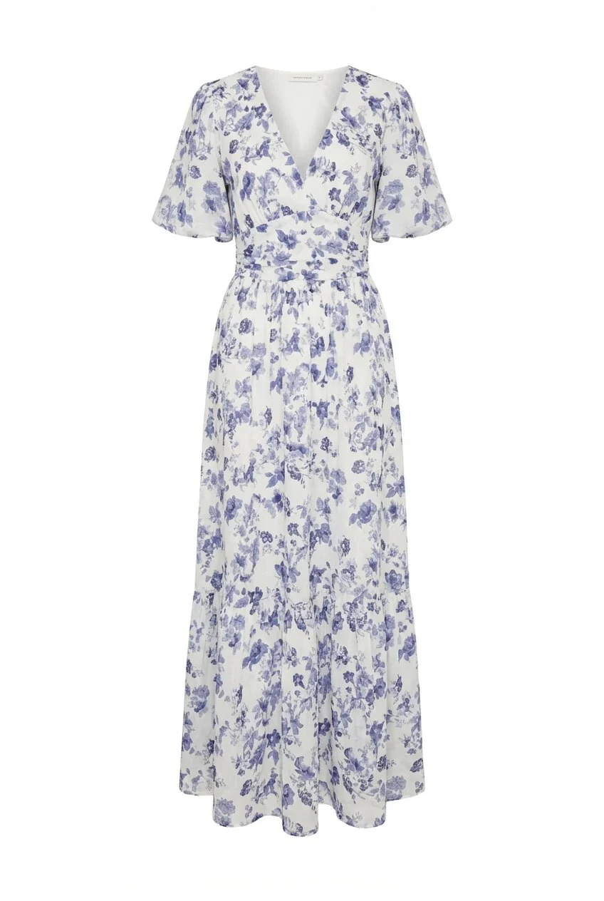 Leonora Dress Porcelain Blue