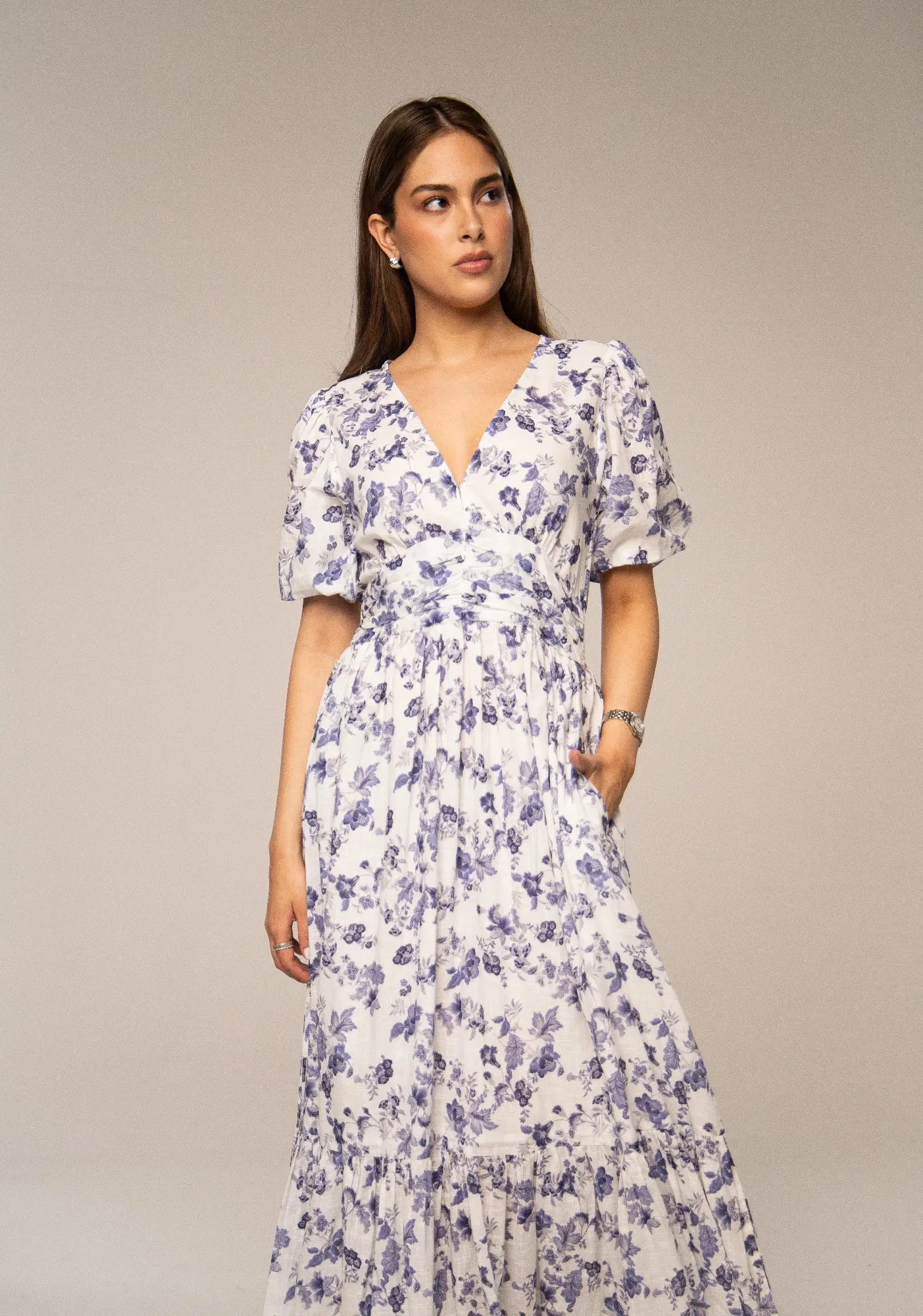 Leonora Dress Porcelain Blue - Image 7
