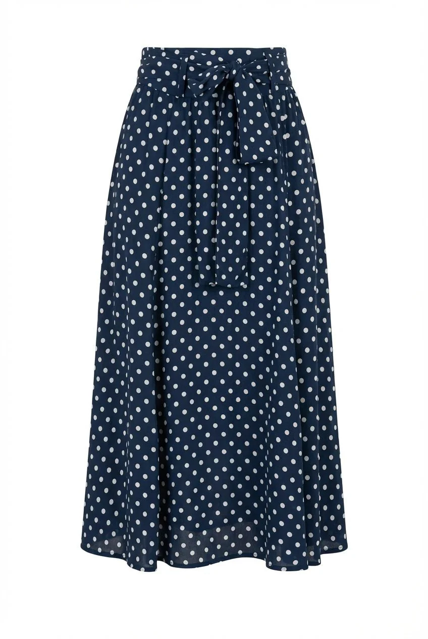 Vanja Skirt Polka Blue - Image 2