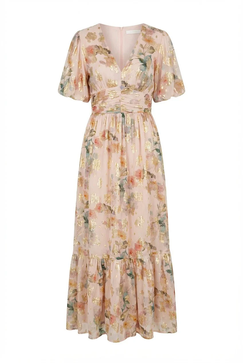 Leonora Dress Shimmering Garden - Image 2