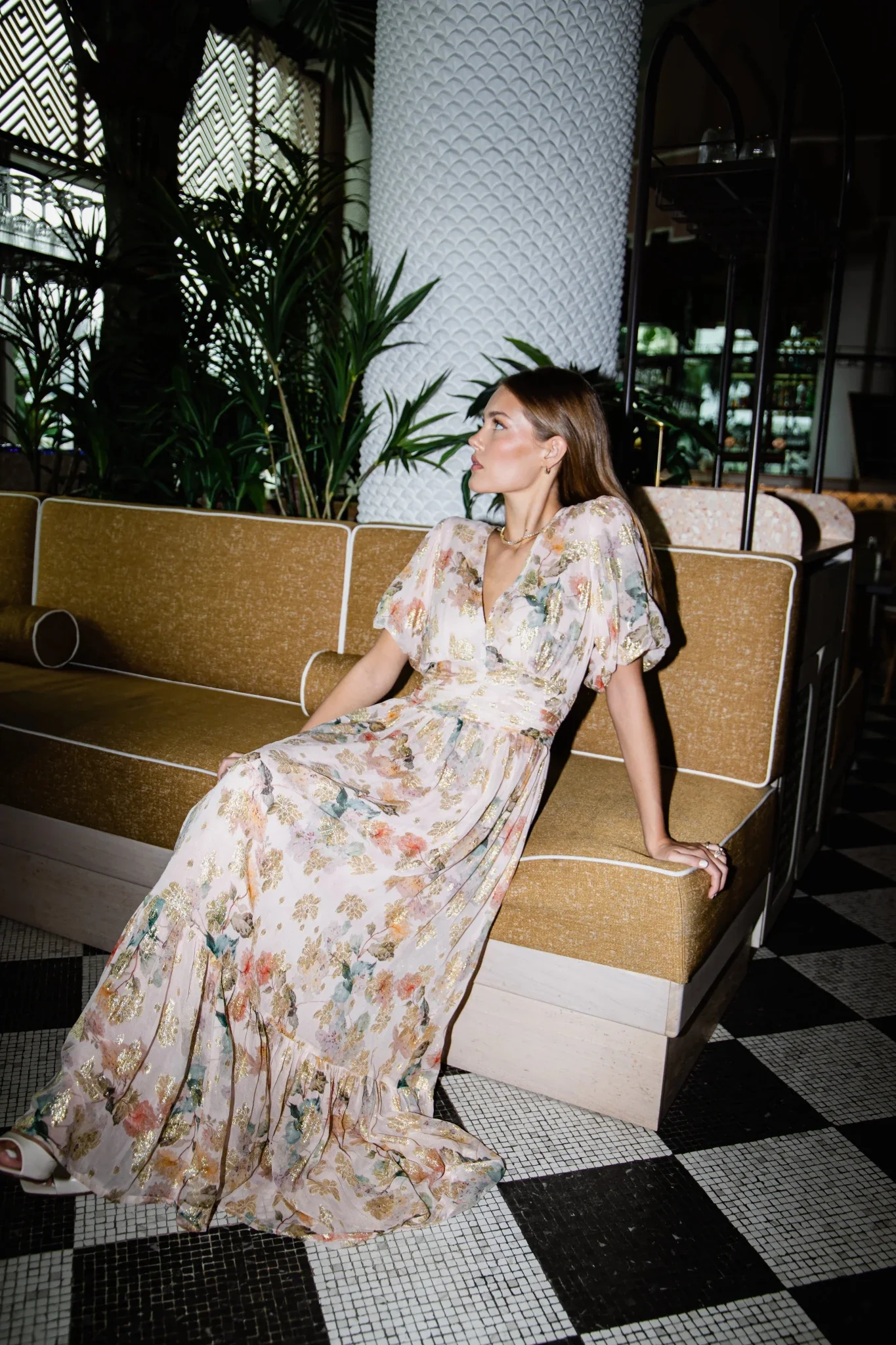 Leonora Dress Shimmering Garden - Image 4