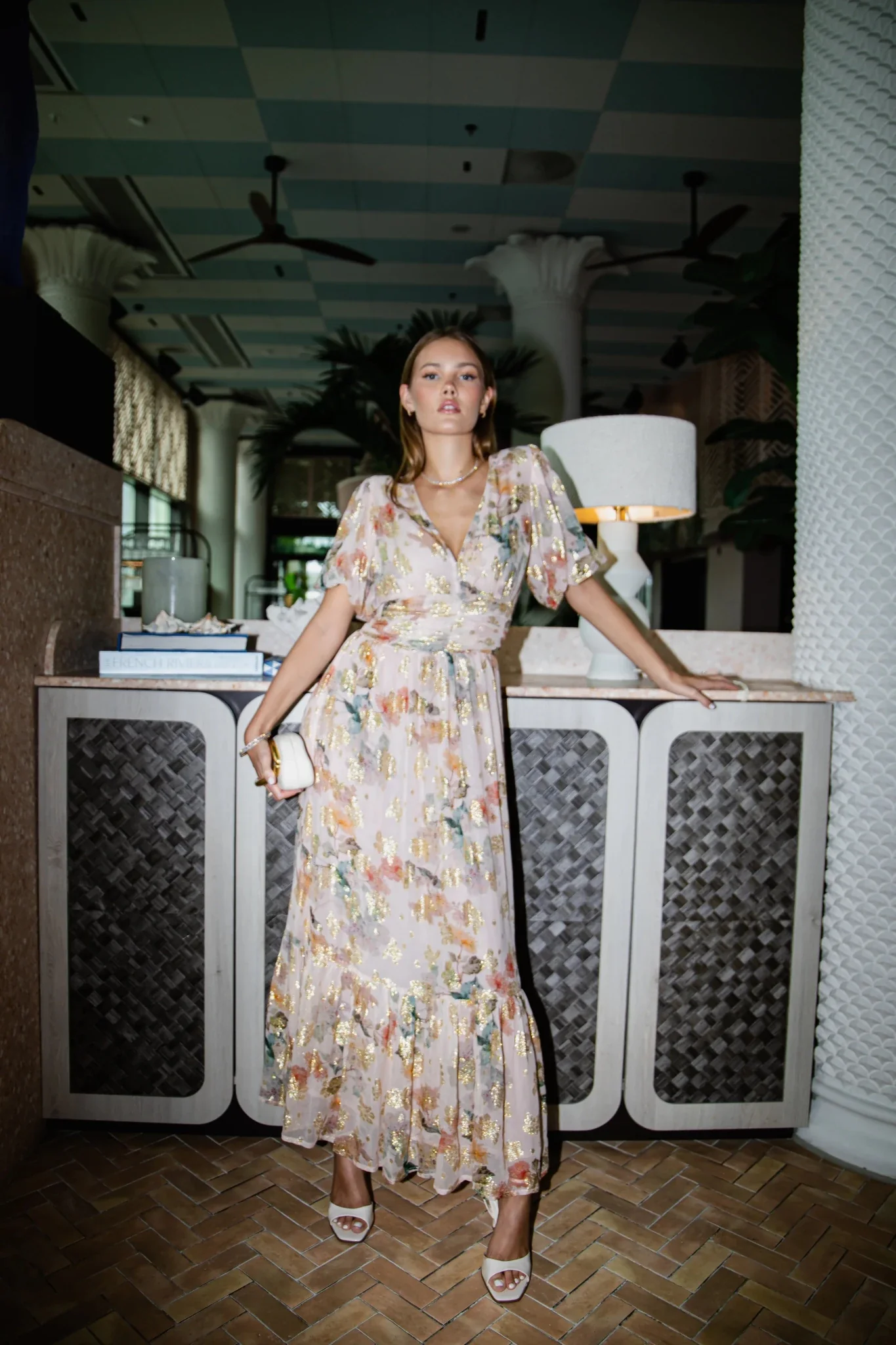 Leonora Dress Shimmering Garden - Image 5