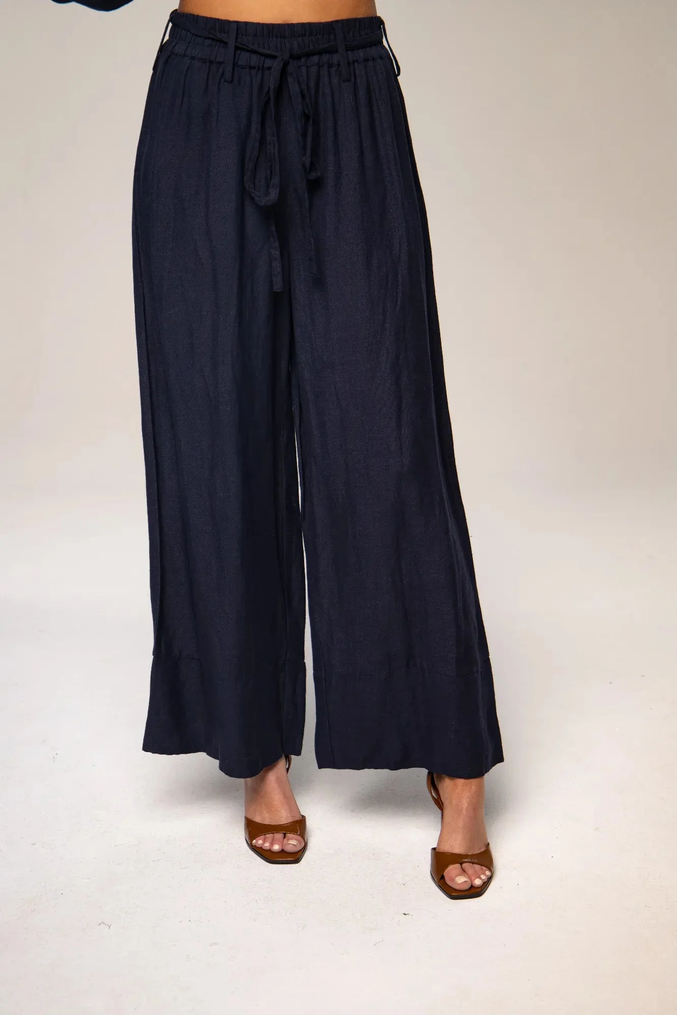 Elida Pant Sailing Blue Linen - Image 3
