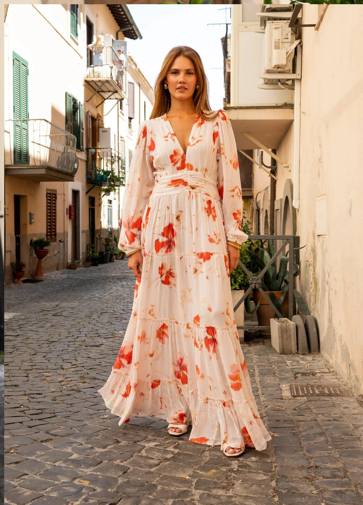 Noor Maxi Dress Rose Bloom