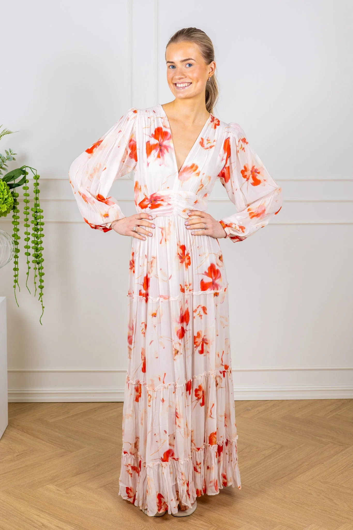 Noor Maxi Dress Rose Bloom - Image 3