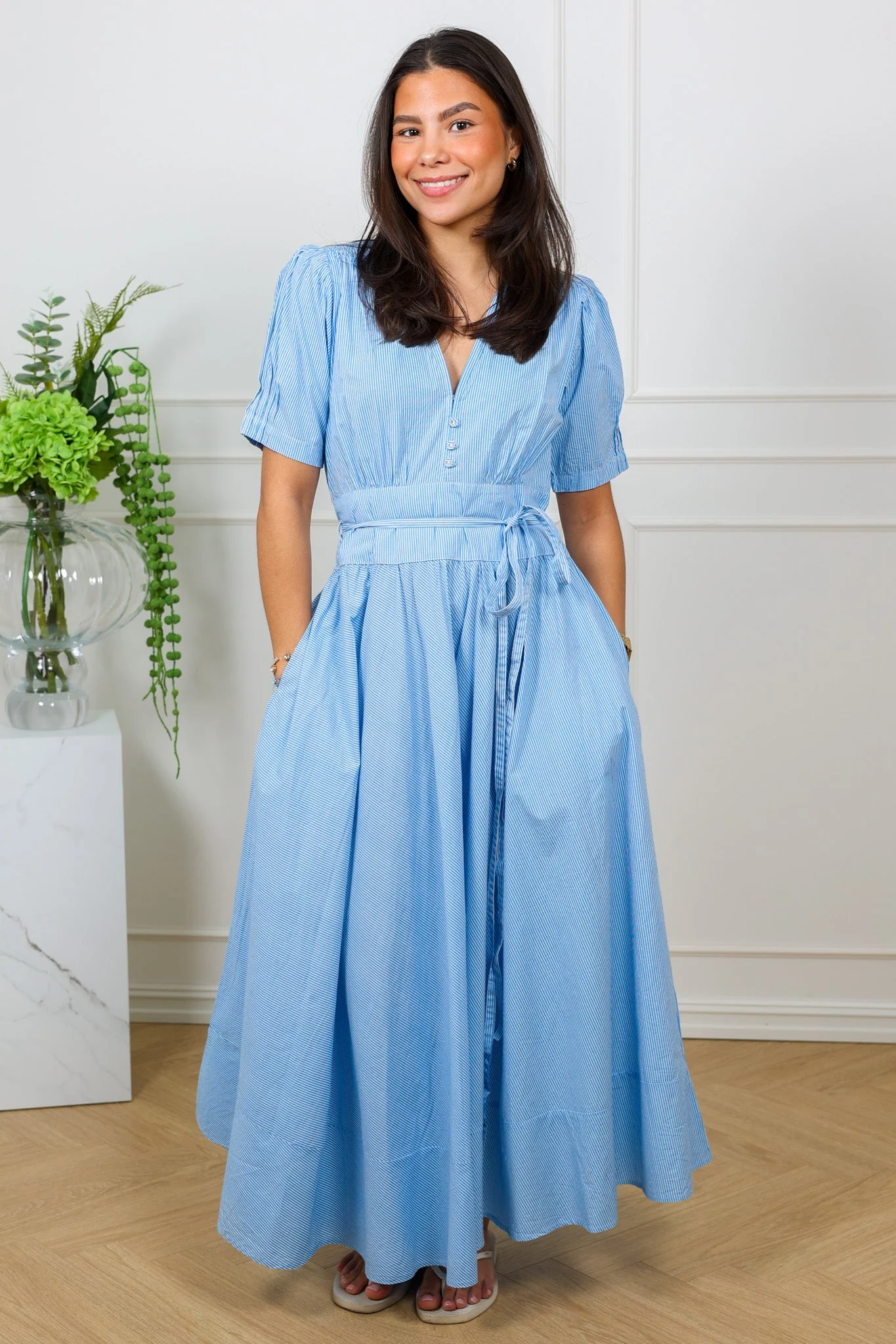 Maria Dress Seaside Stripe
