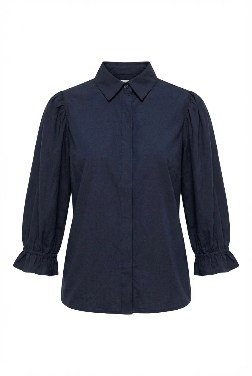 Amy Shirt Marine Poplin - Image 2